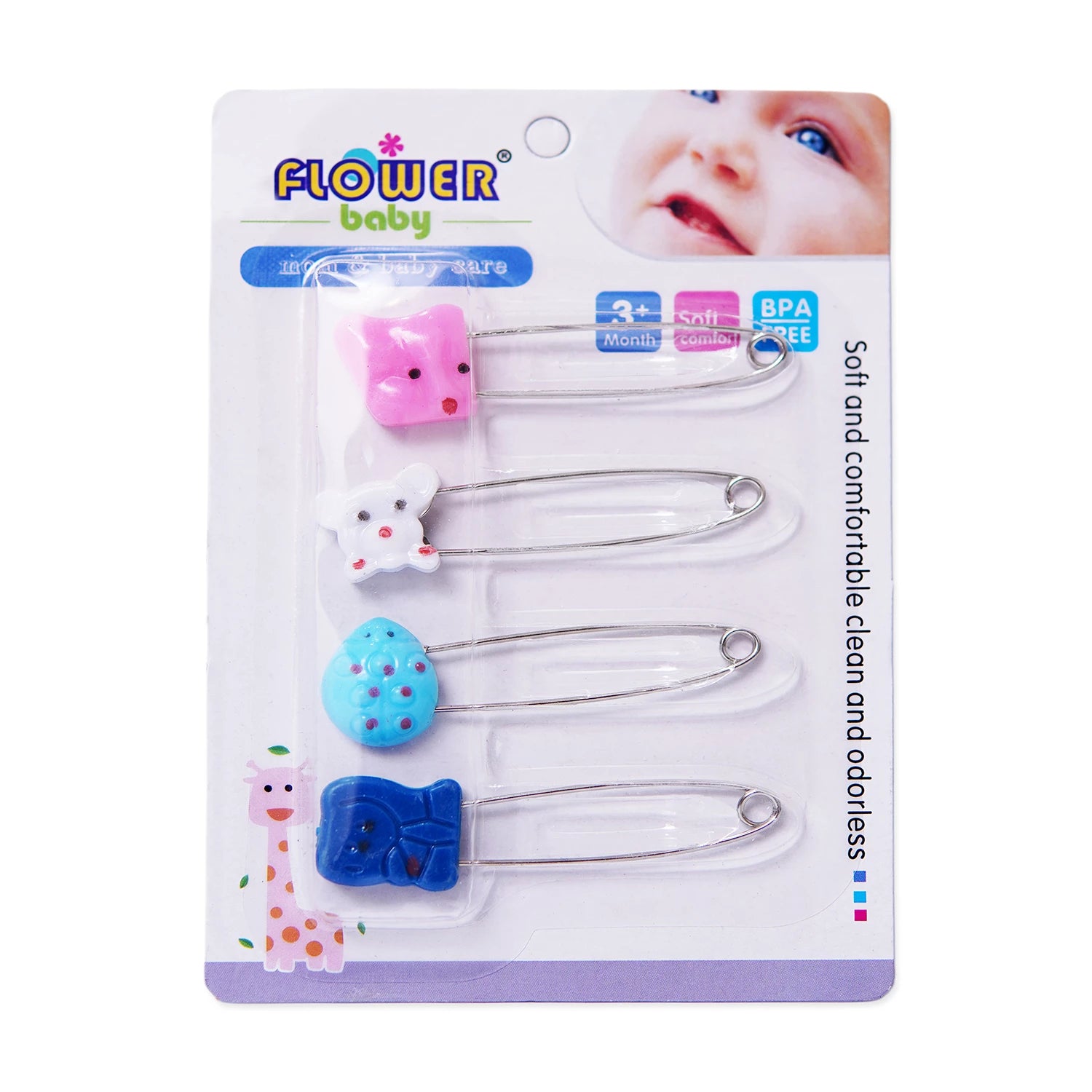 Baby Safety Pins – Pack of 4