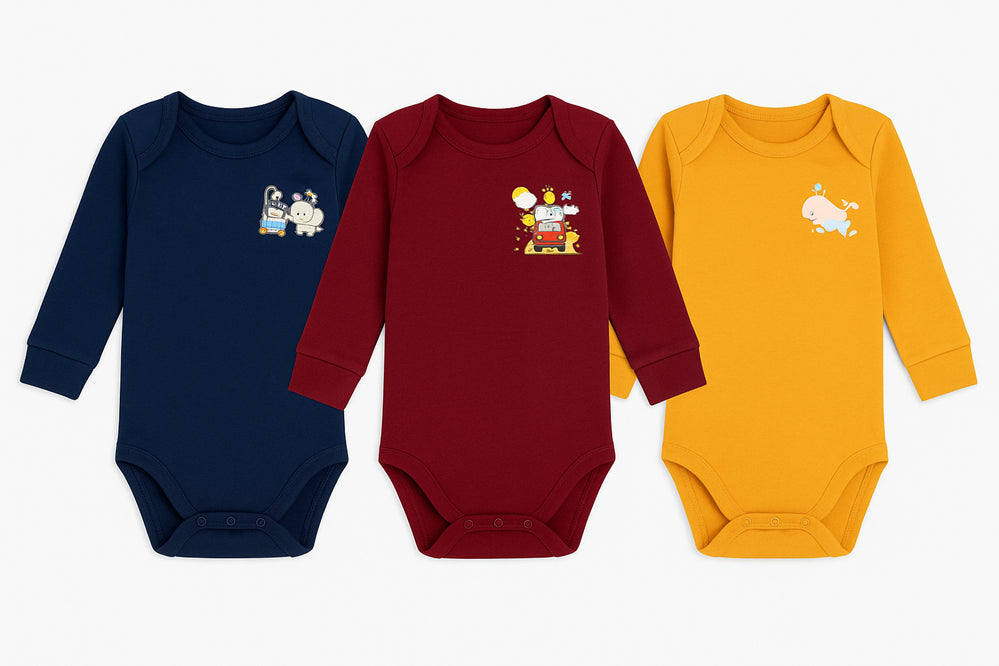 3-pack Little Angel Rompers