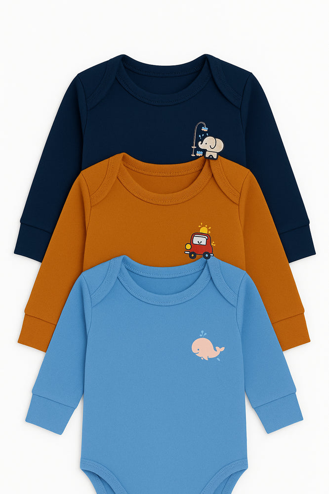 3-pack Little Angel Rompers