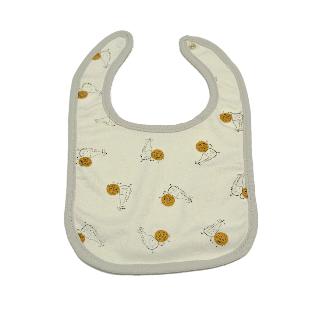 Milk And Cookie - Hudson Baby 3 Bibs & 2 Socks Set