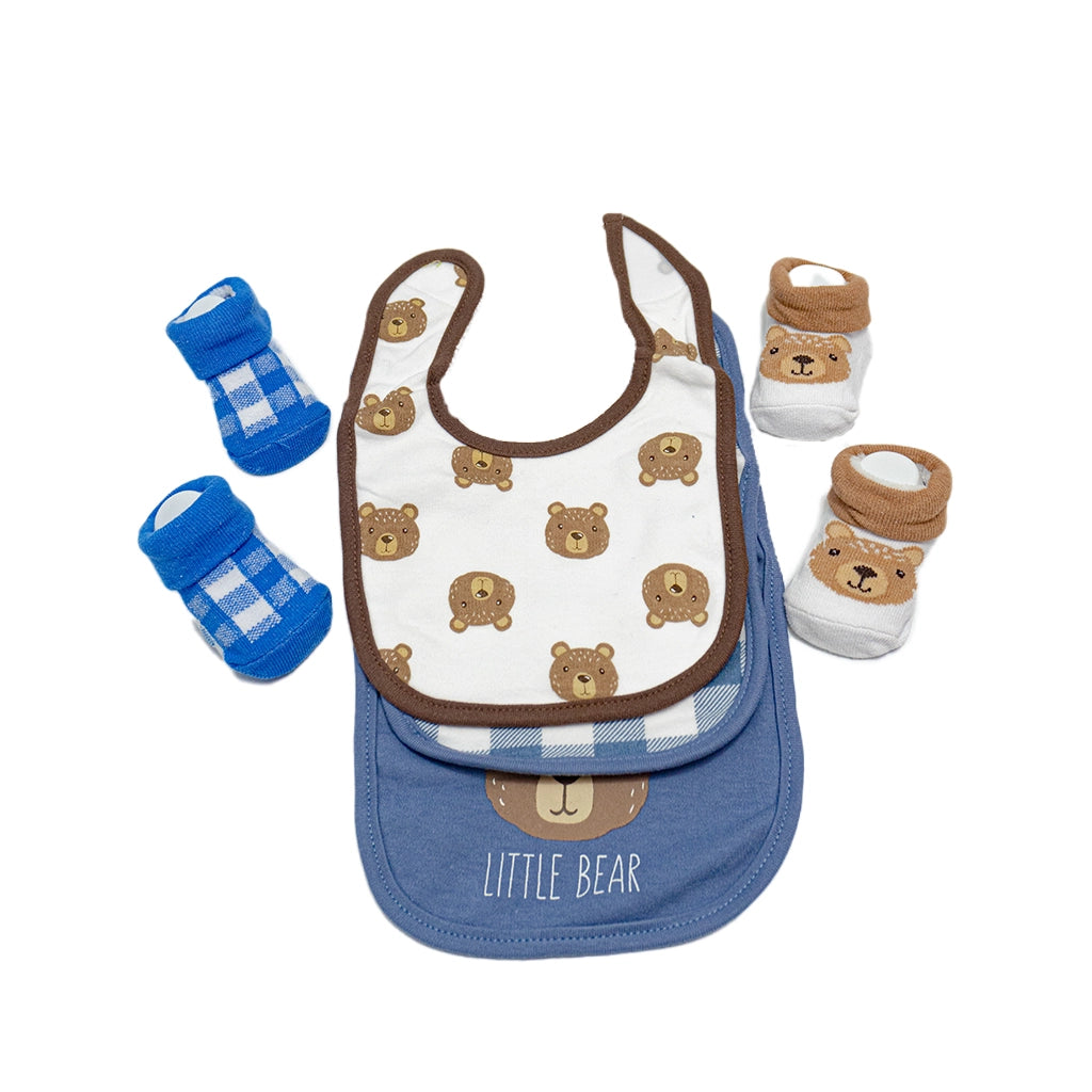 Little Bear - Aifeier 3 Bibs & 2 Socks