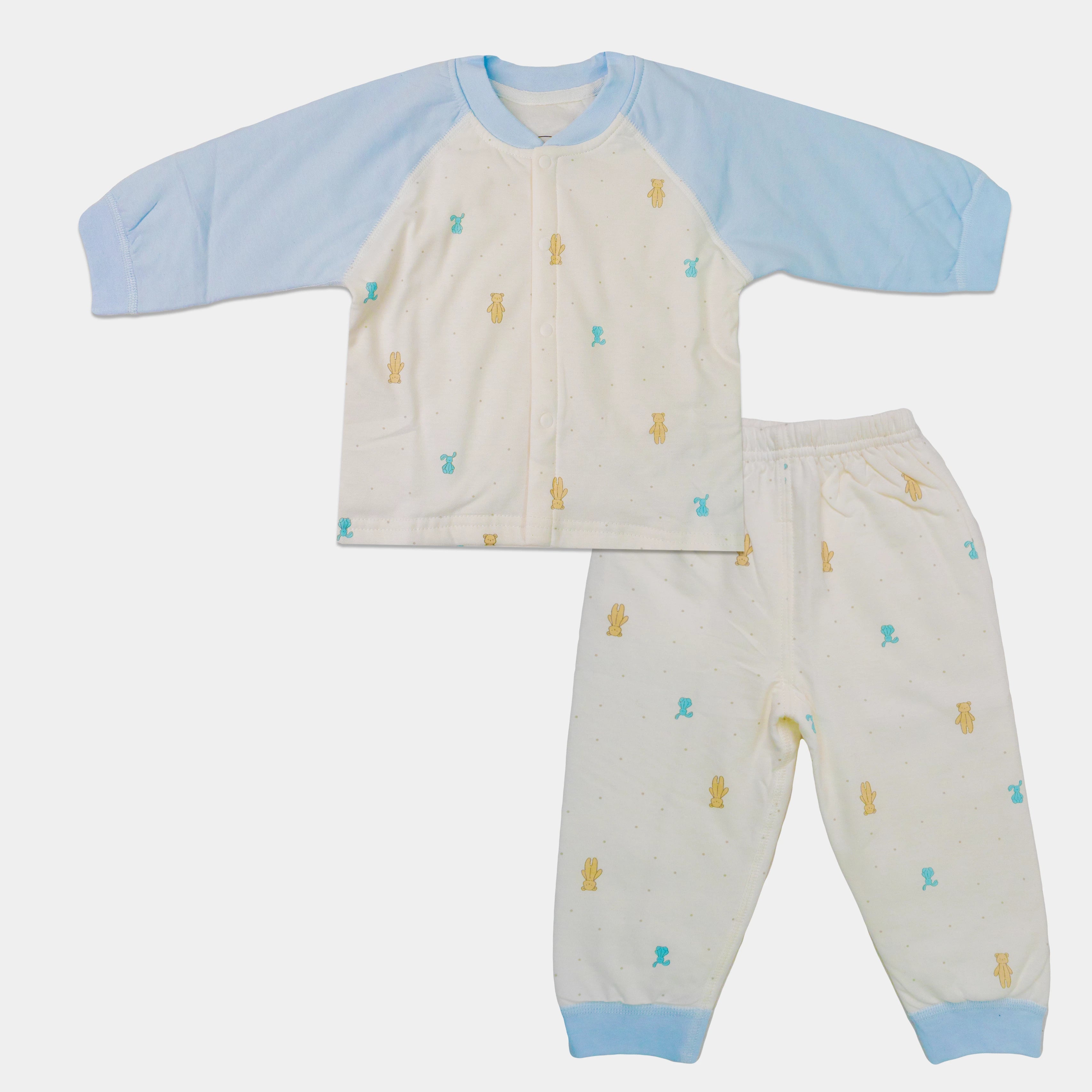 Baby Quilted Night Suit – Warm & Cozy Sleepwear