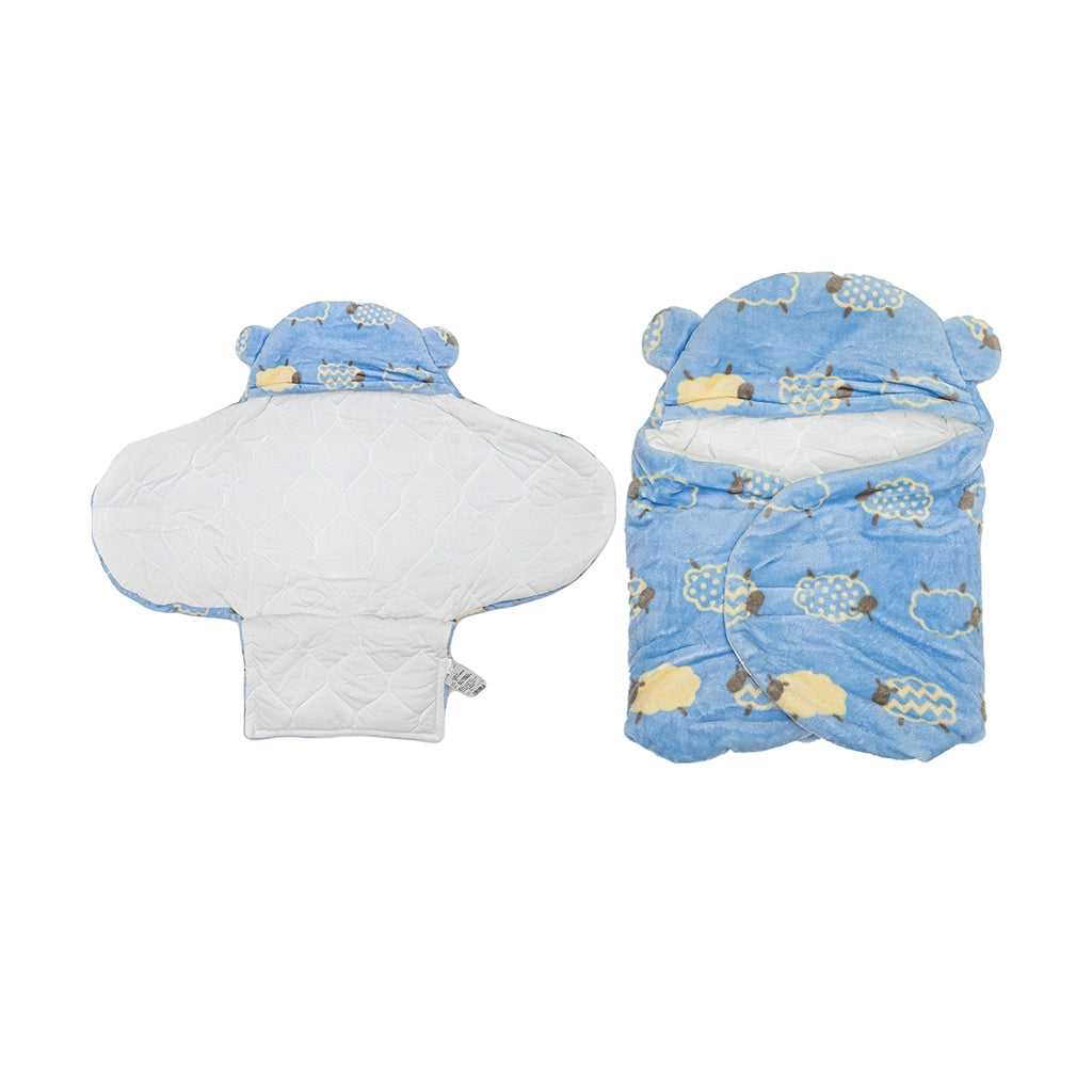 Baby Fleece Hooded Swaddle