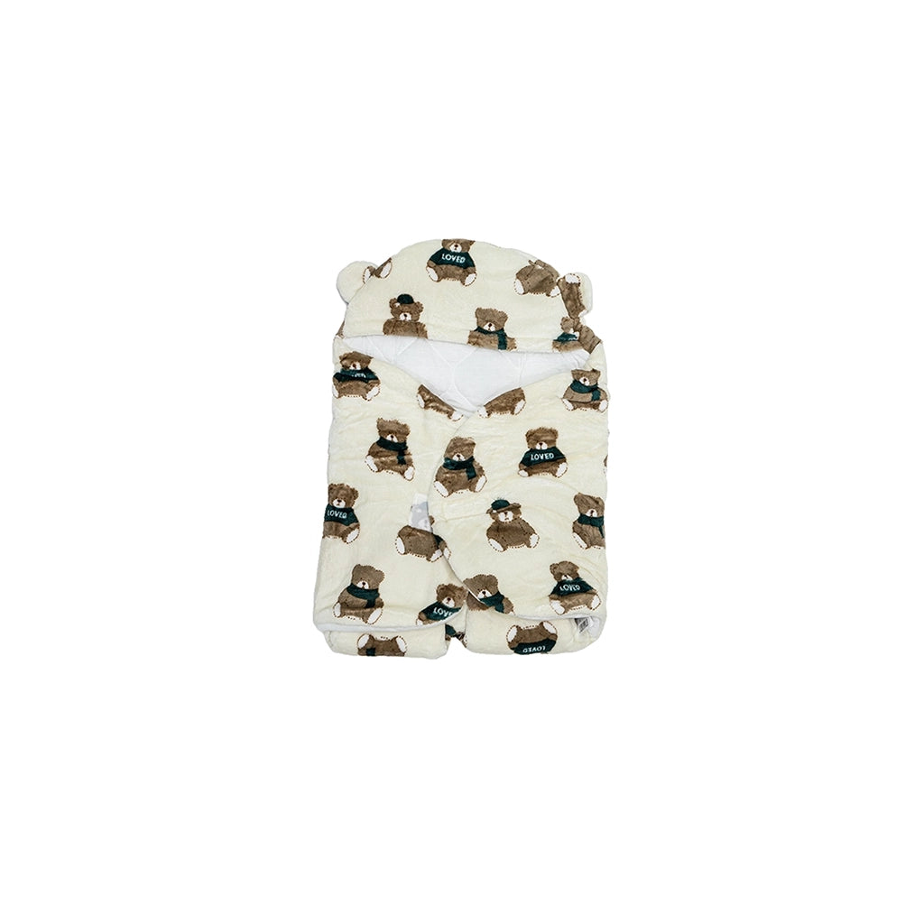 Baby Fleece Hooded Swaddle