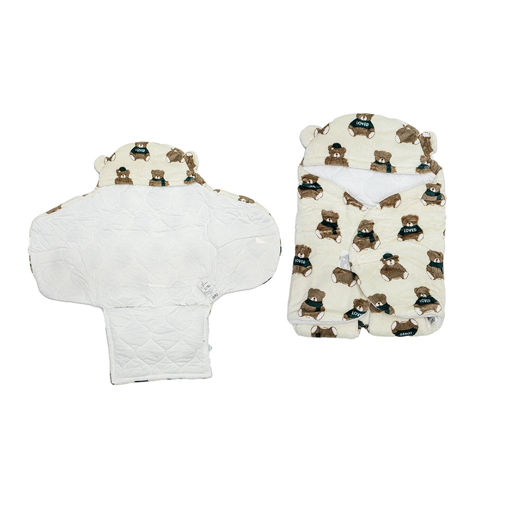 Baby Fleece Hooded Swaddle