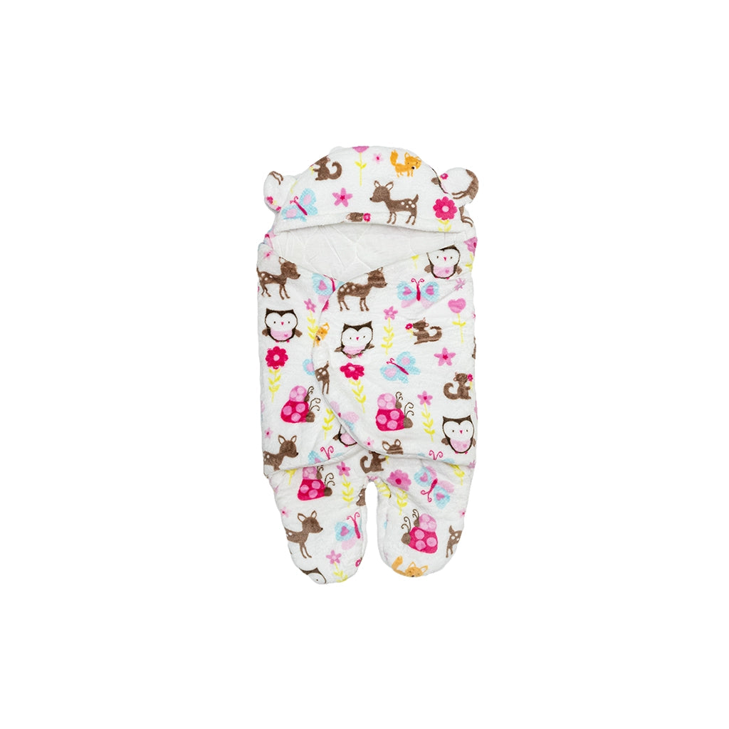 Baby Fleece Hooded Swaddle