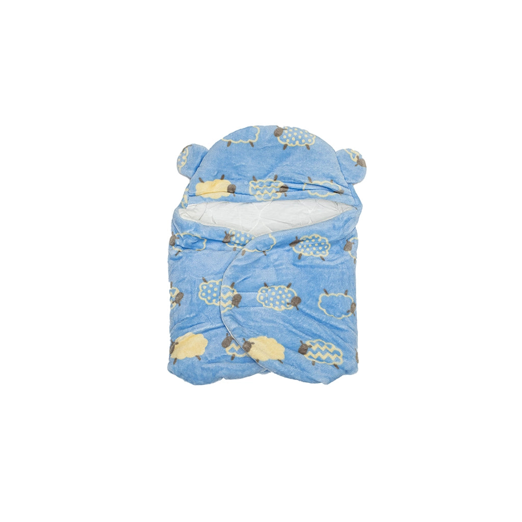 Baby Fleece Hooded Swaddle