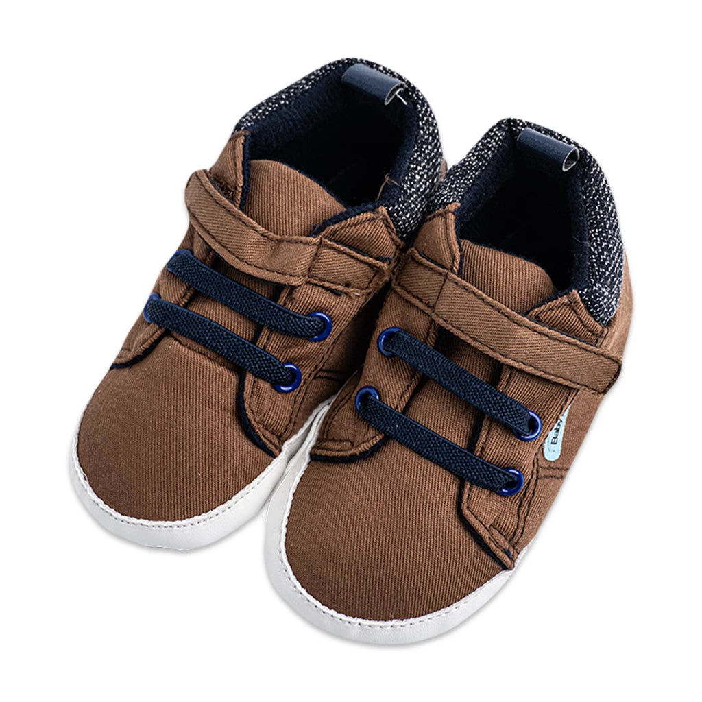 Two Tone Zebra Print Baby Shoes