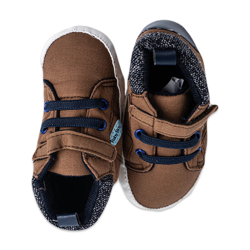 Two Tone Zebra Print Baby Shoes