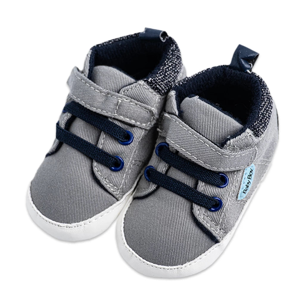 Two Tone Zebra Print Baby Shoes