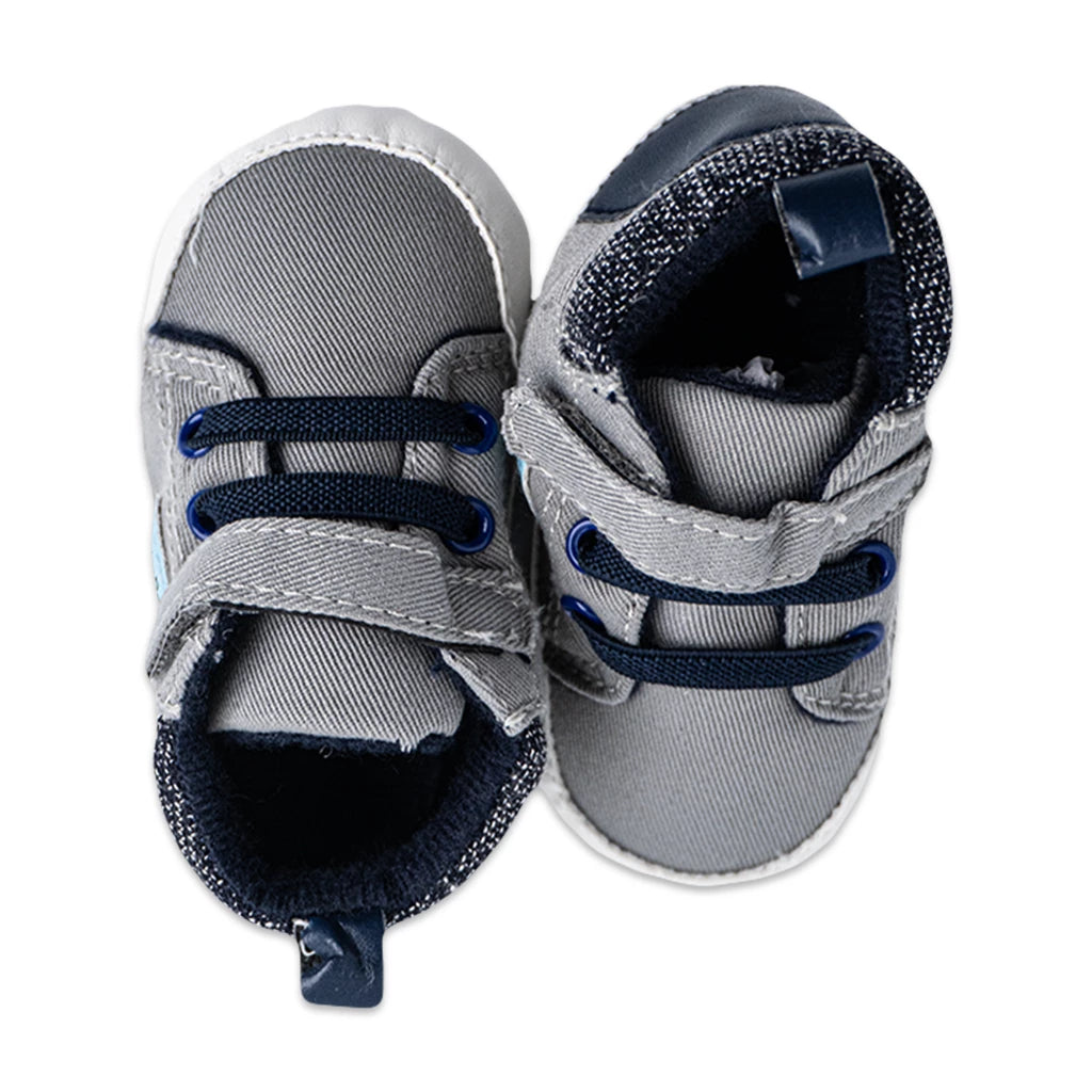 Two Tone Zebra Print Baby Shoes