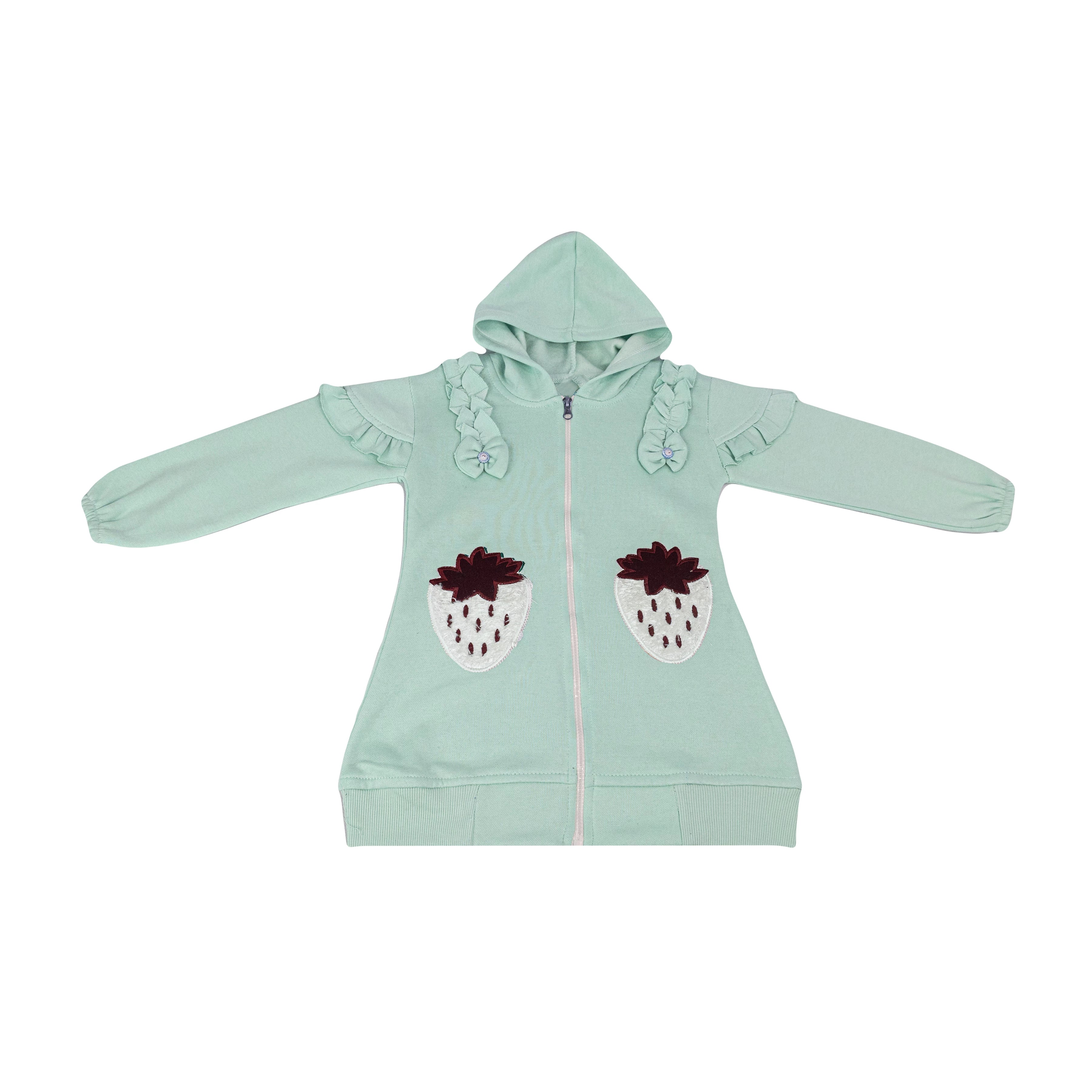 Girls' Strawberry Fleece Hoodie Suit