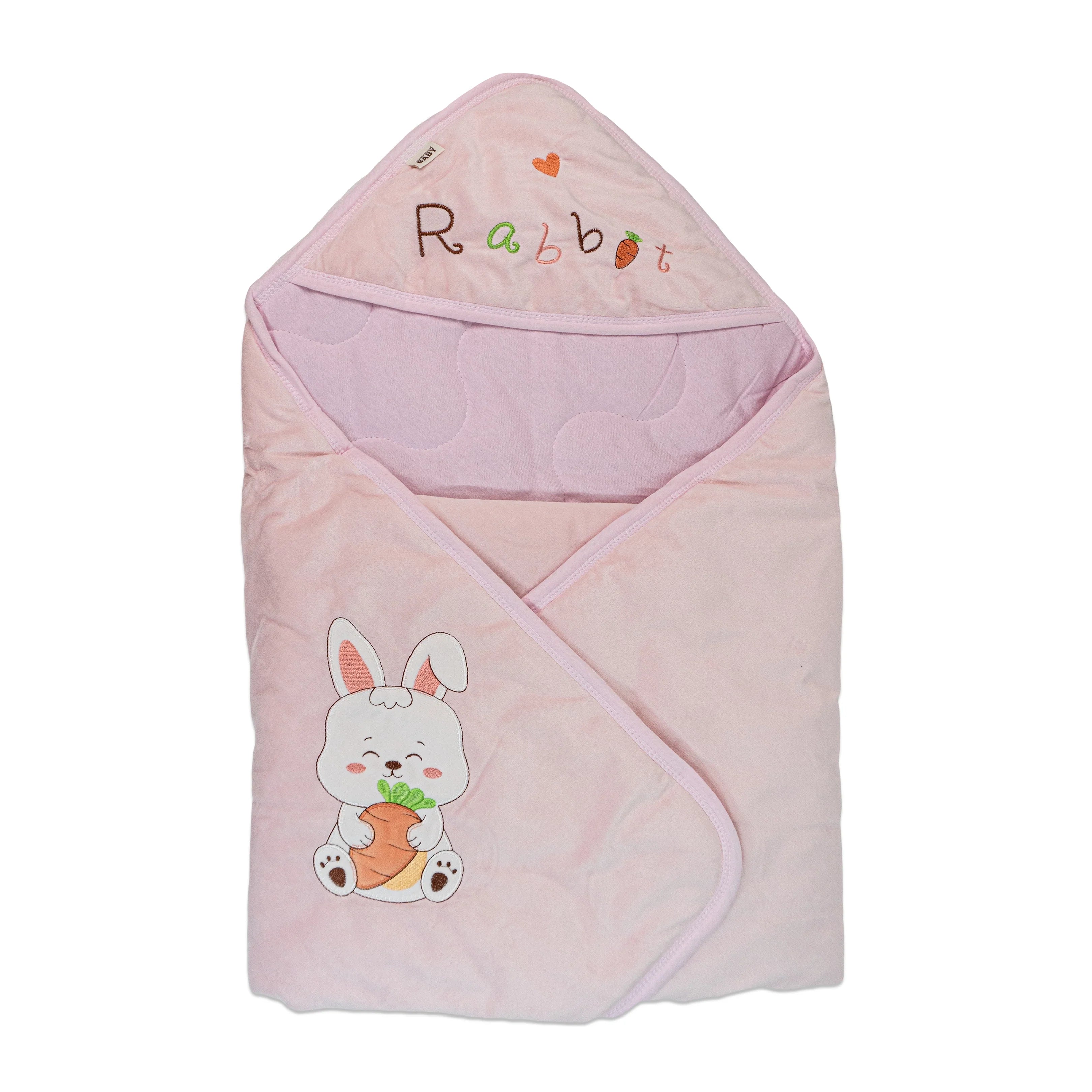 Rabbit Hooded Quilted Sleeping Bag with Belt – Cozy Comfort for Little Ones