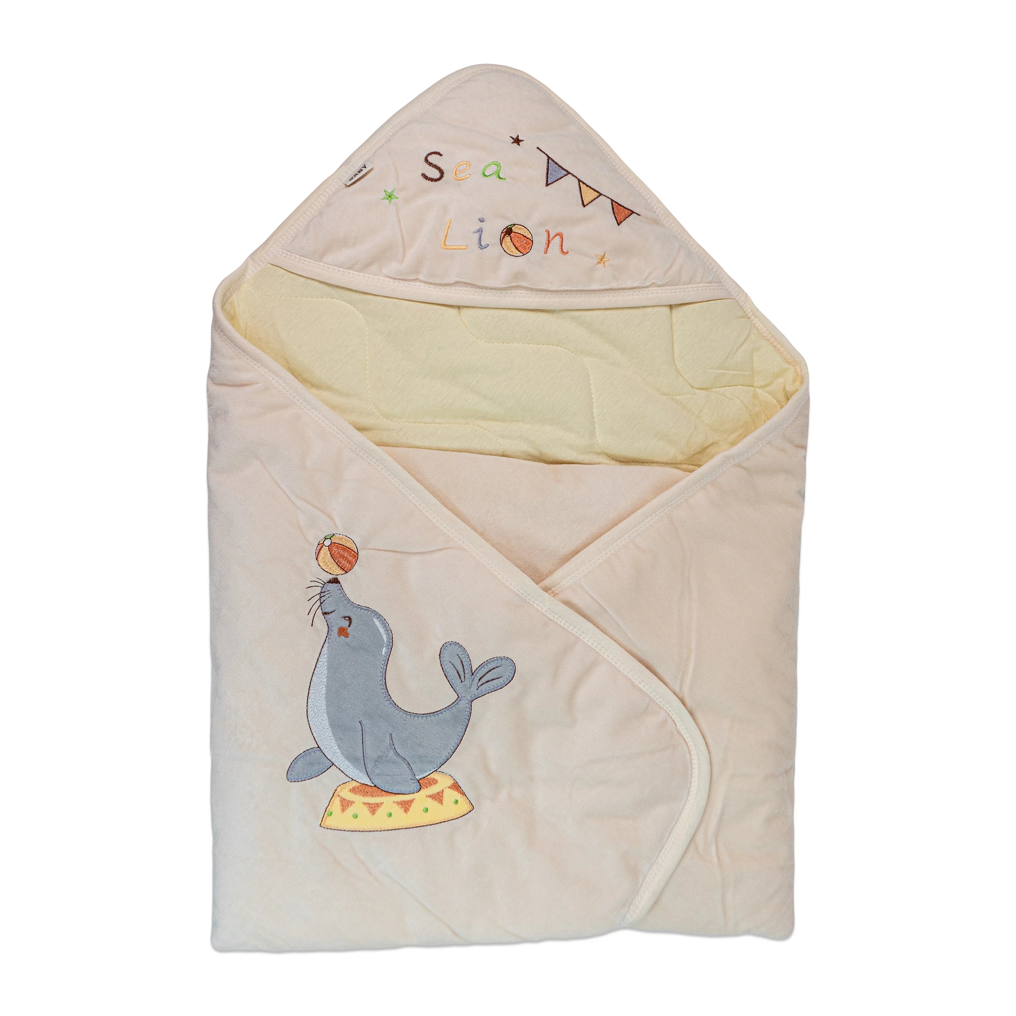 Rabbit Hooded Quilted Sleeping Bag with Belt – Cozy Comfort for Little Ones