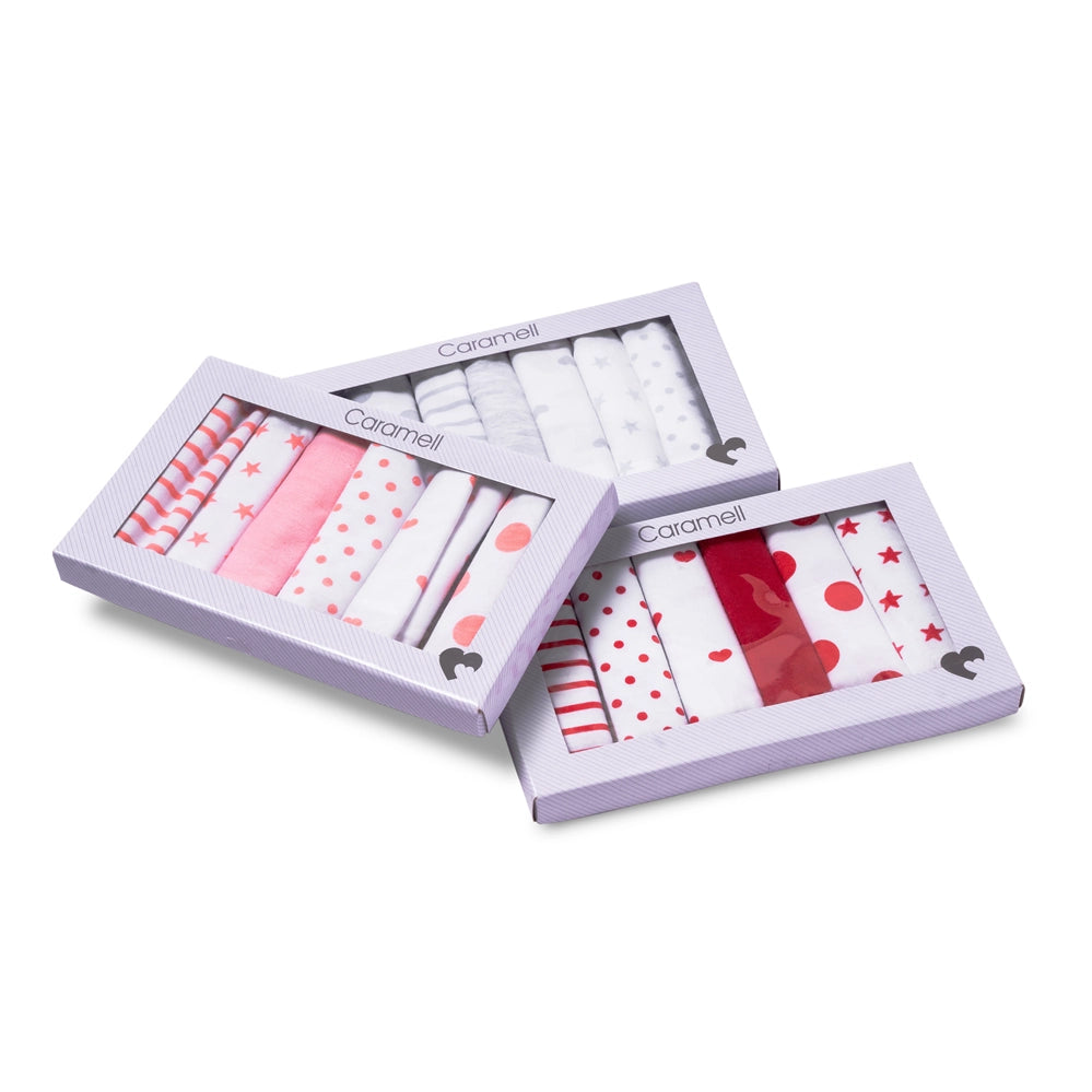 Caramell Face Towel 6 Pcs Pack - New Born
