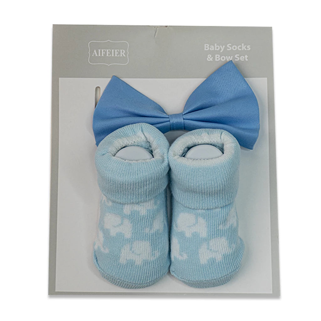 Aifeier Baby Socks and Bow Set