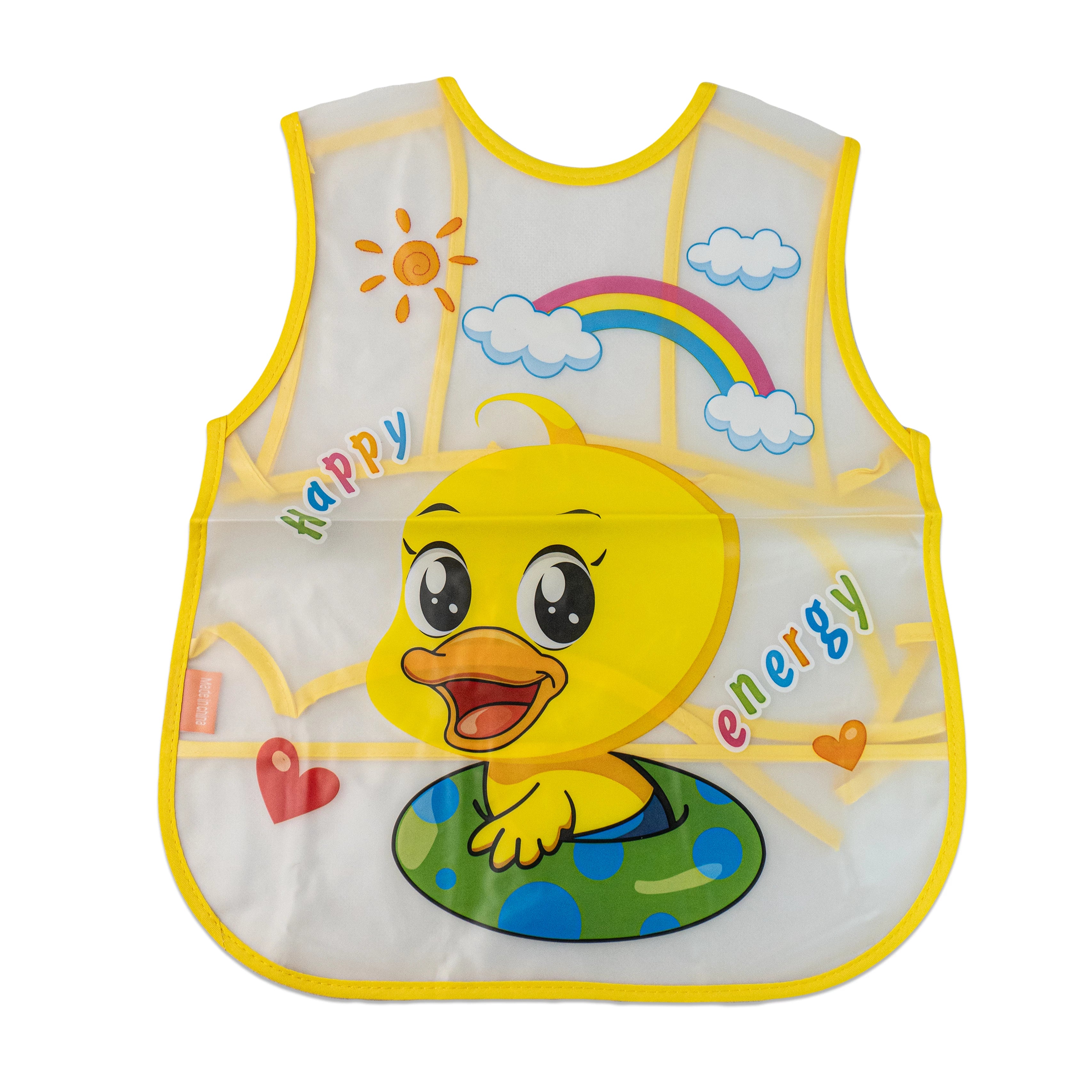 Tie-able Lace Plastic Bib – Easy to Adjust and Clean