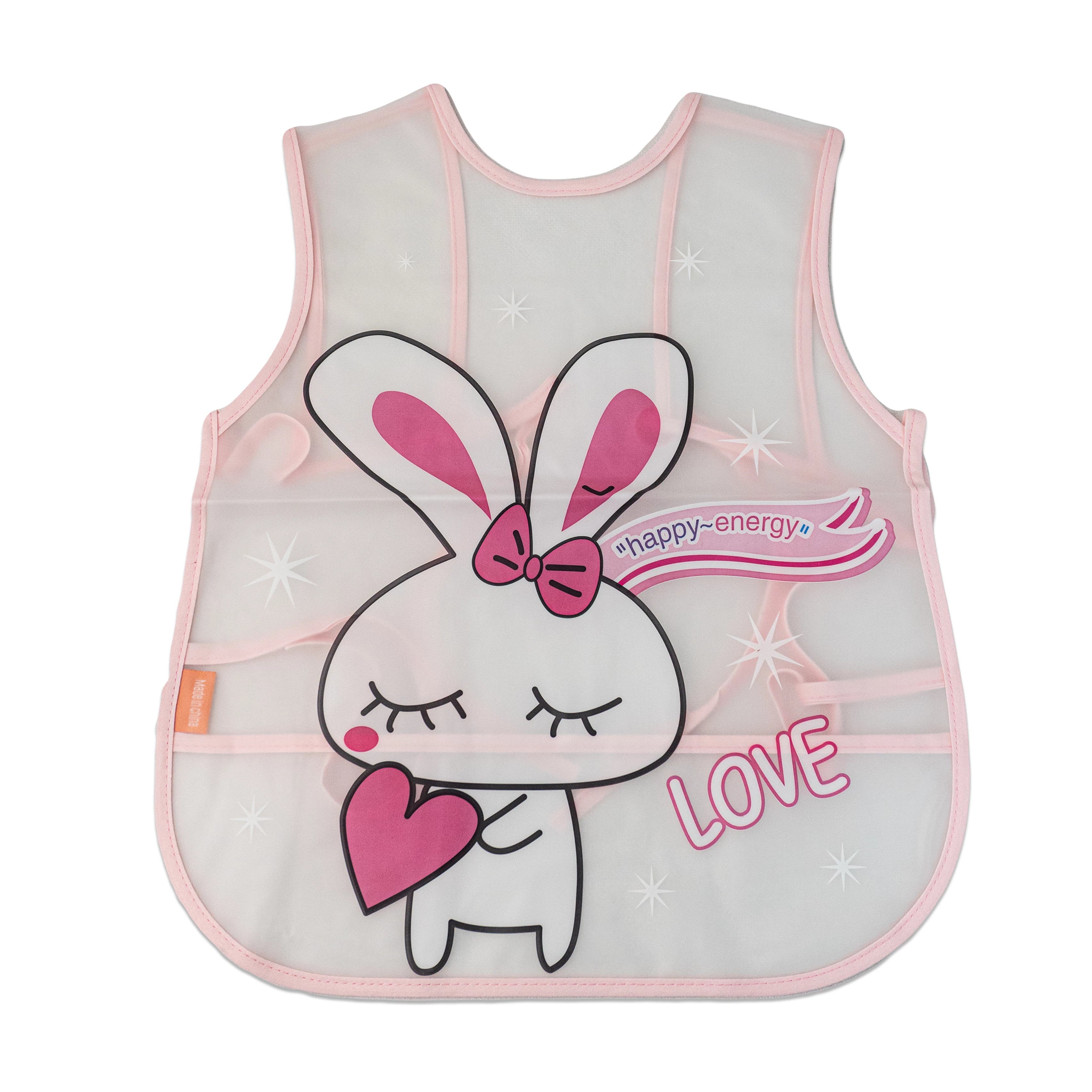 Tie-able Lace Plastic Bib – Easy to Adjust and Clean