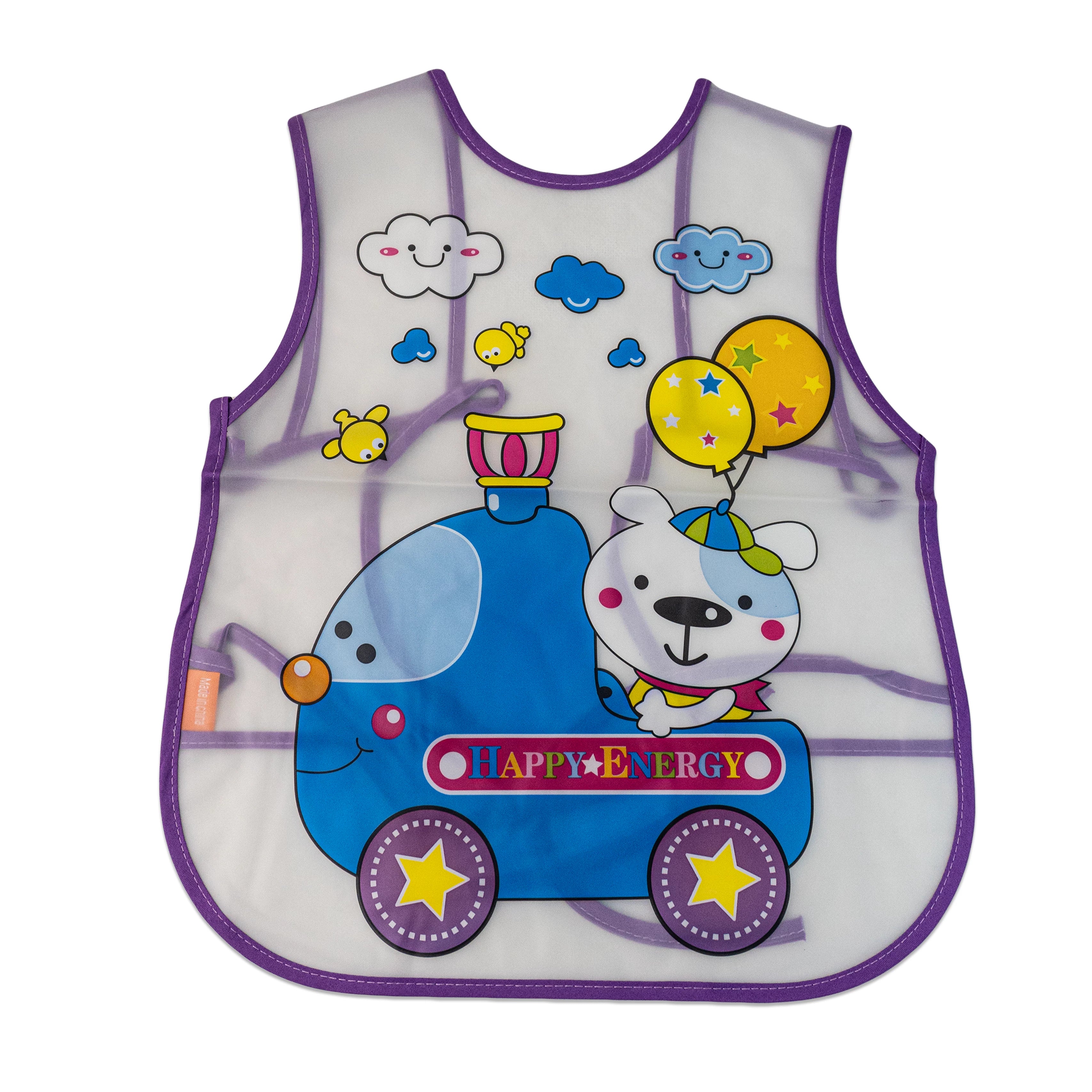 Tie-able Lace Plastic Bib – Easy to Adjust and Clean