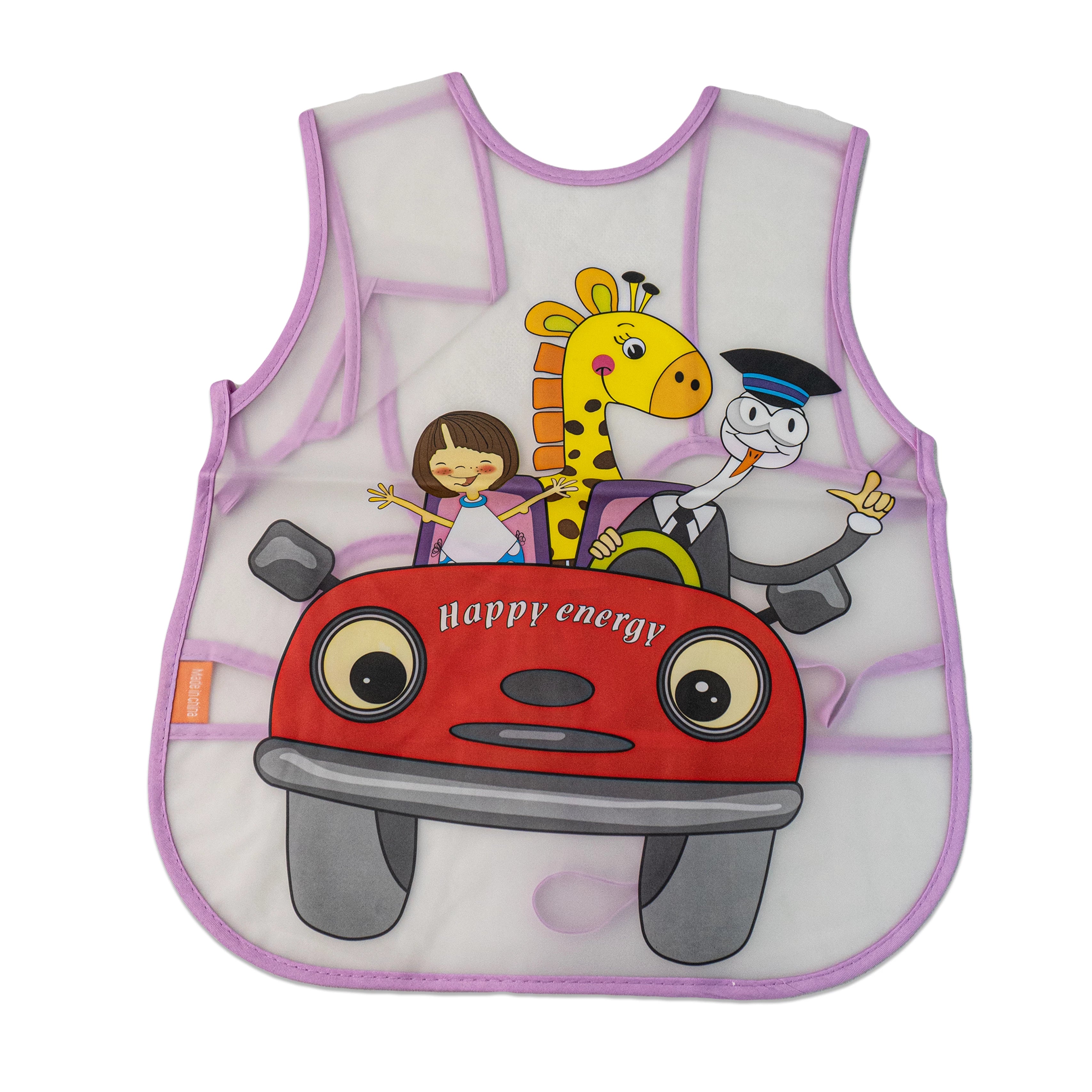 Tie-able Lace Plastic Bib – Easy to Adjust and Clean