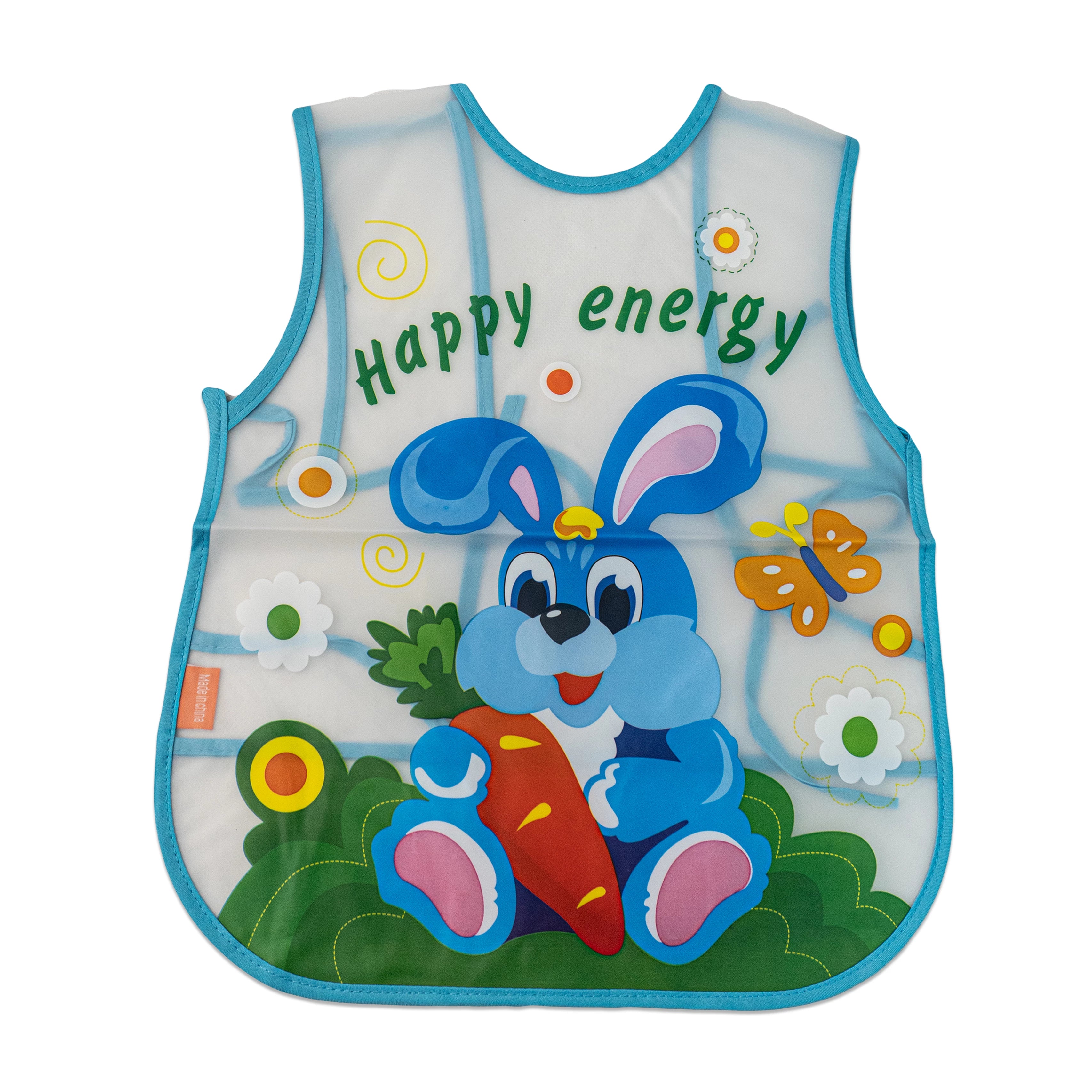 Tie-able Lace Plastic Bib – Easy to Adjust and Clean