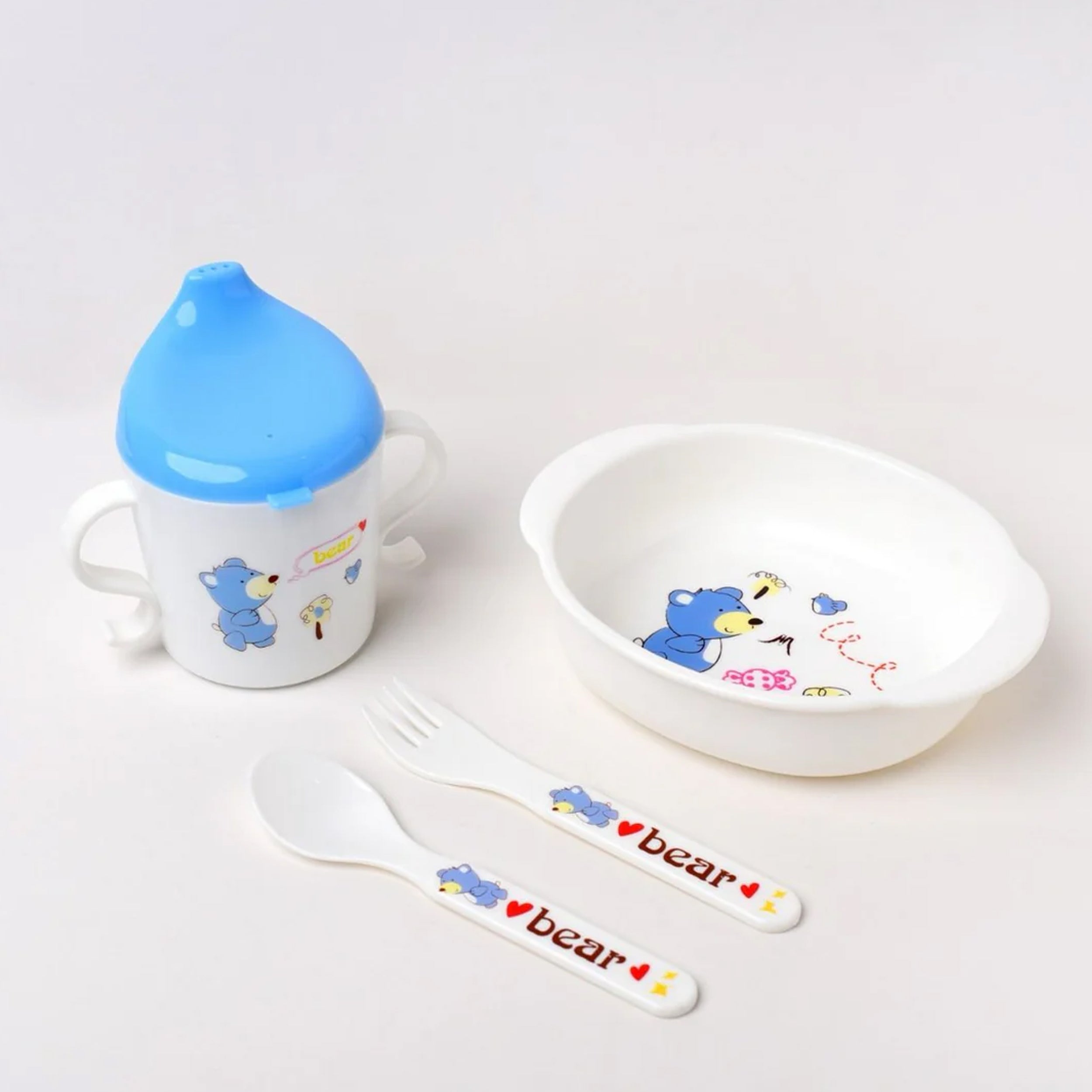 Baby Bowel, Bottle Spoon and Fork Set
