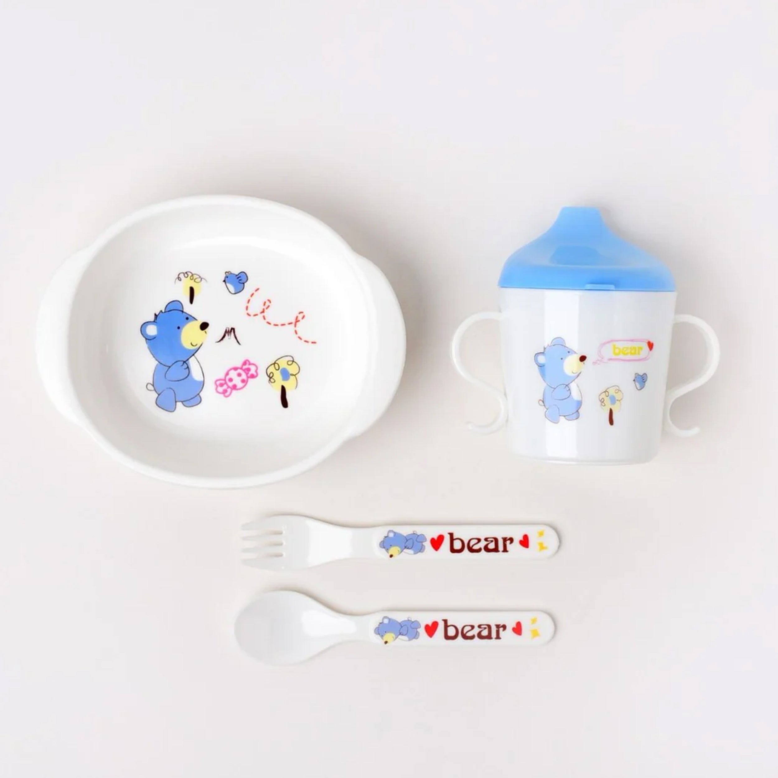 Baby Bowel, Bottle Spoon and Fork Set