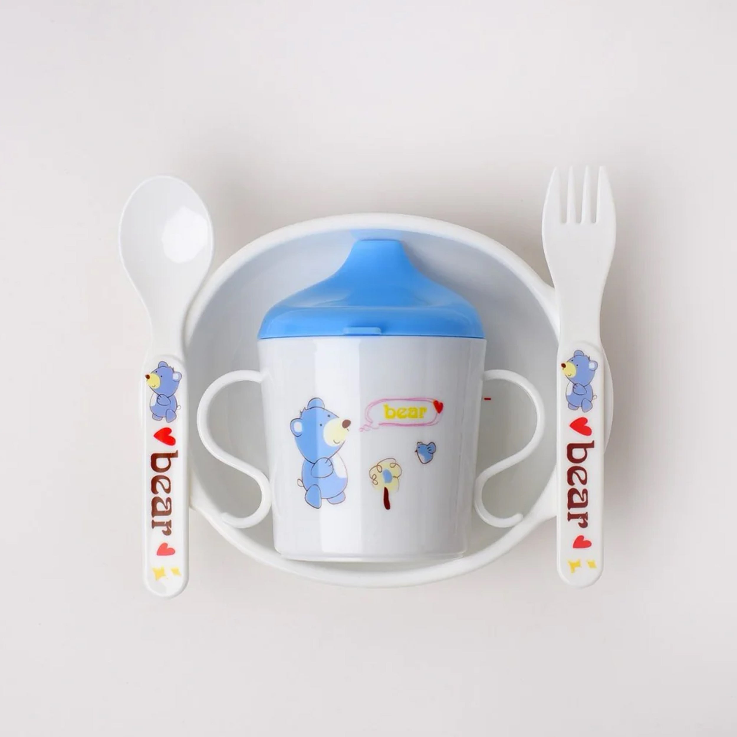 Baby Bowel, Bottle Spoon and Fork Set