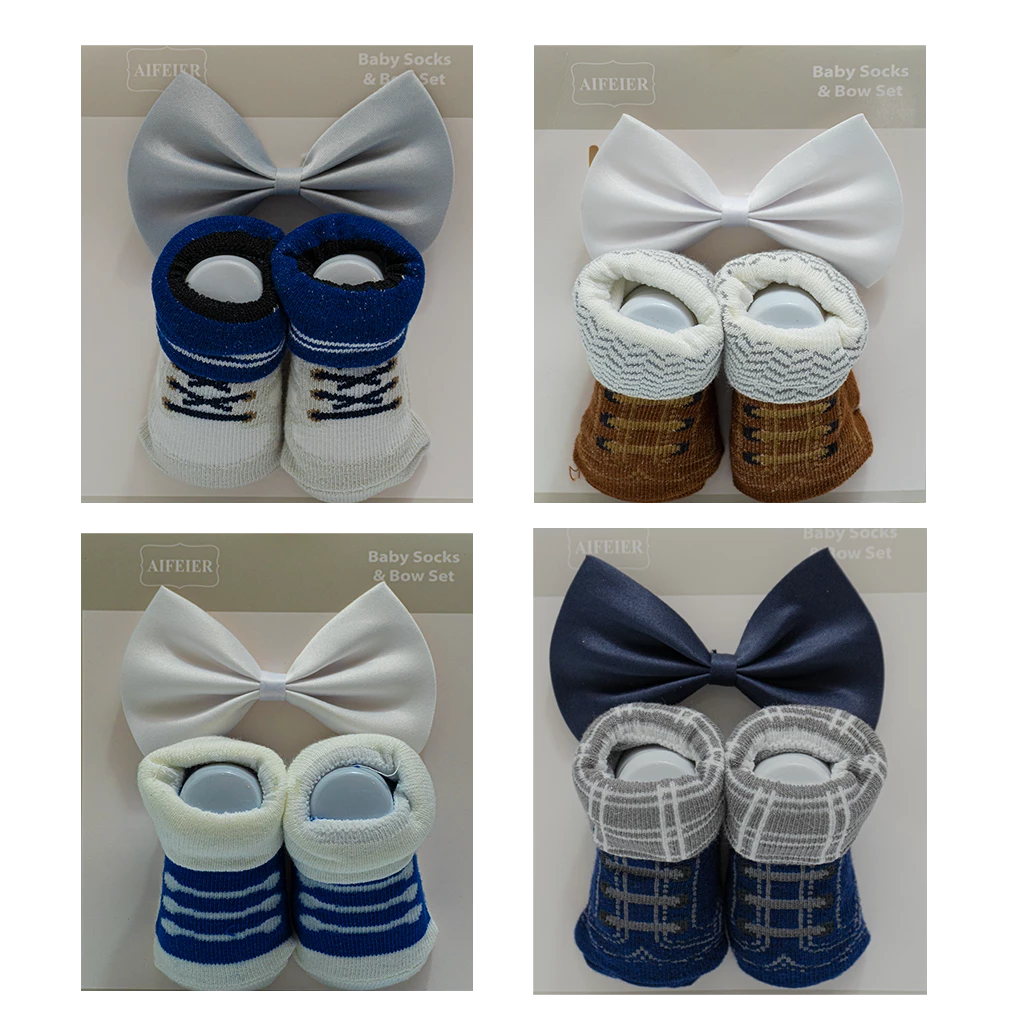 Aifeier Baby Socks and Bow Set