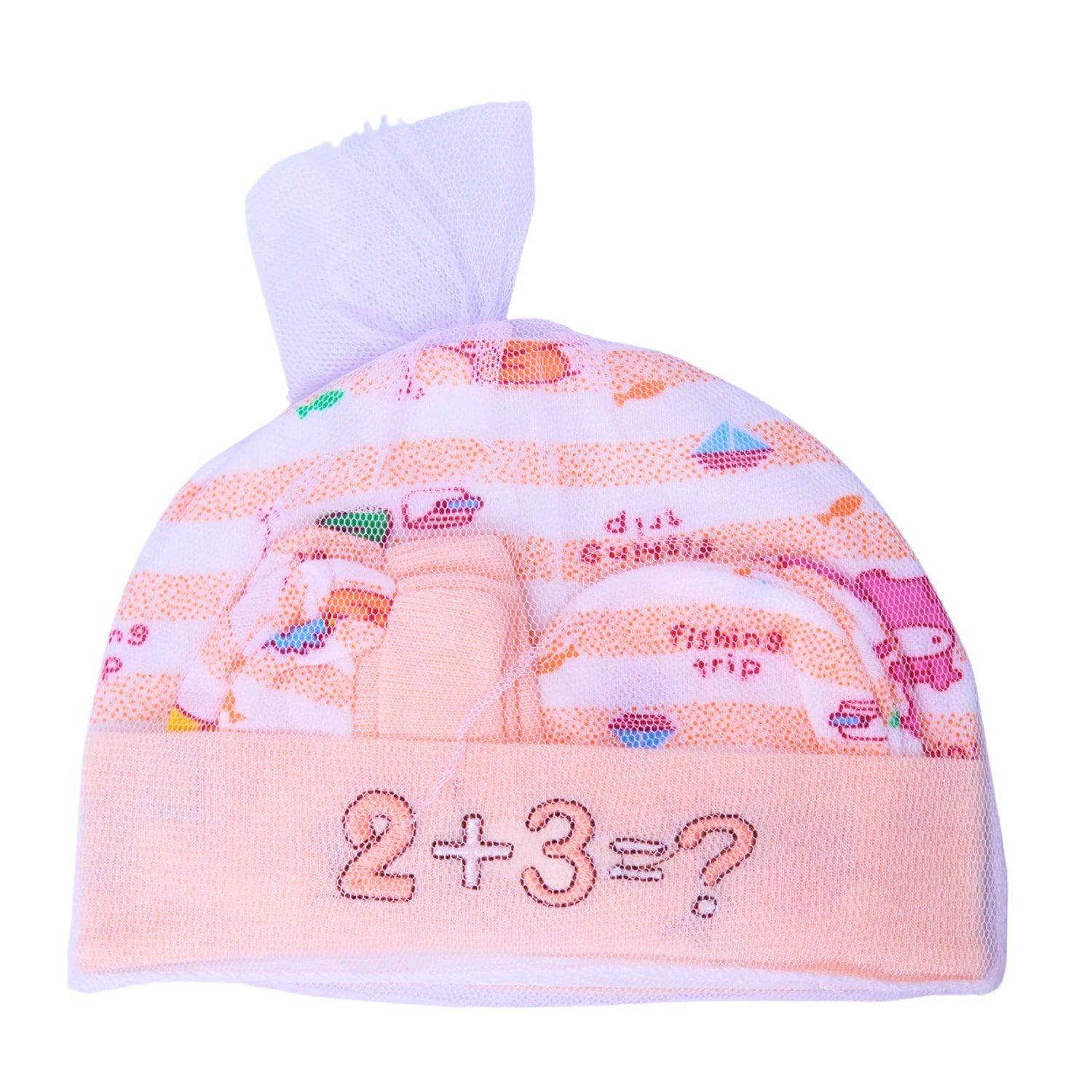 Baby Cotton Cap, Mittens and Booties Set - New Born