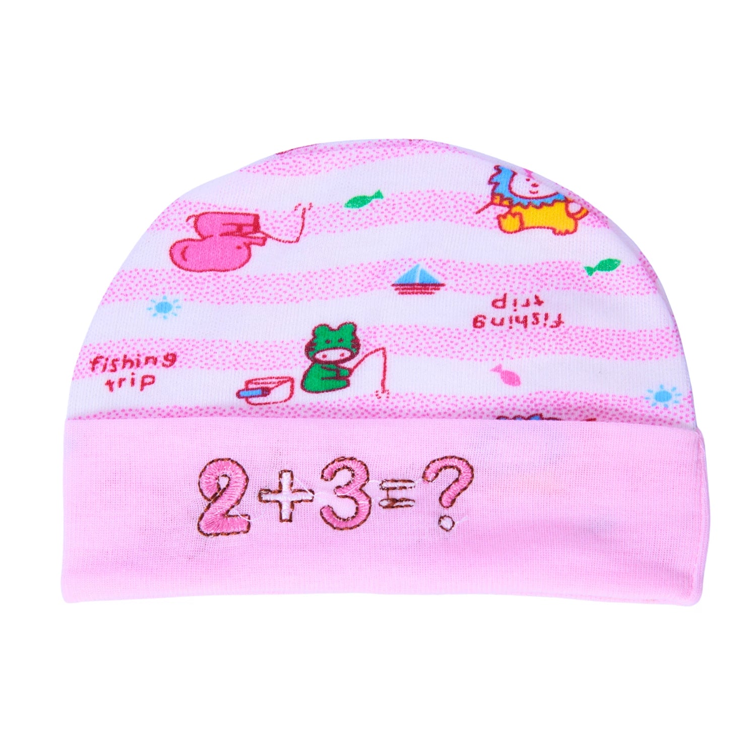 Baby Cotton Cap, Mittens and Booties Set - New Born