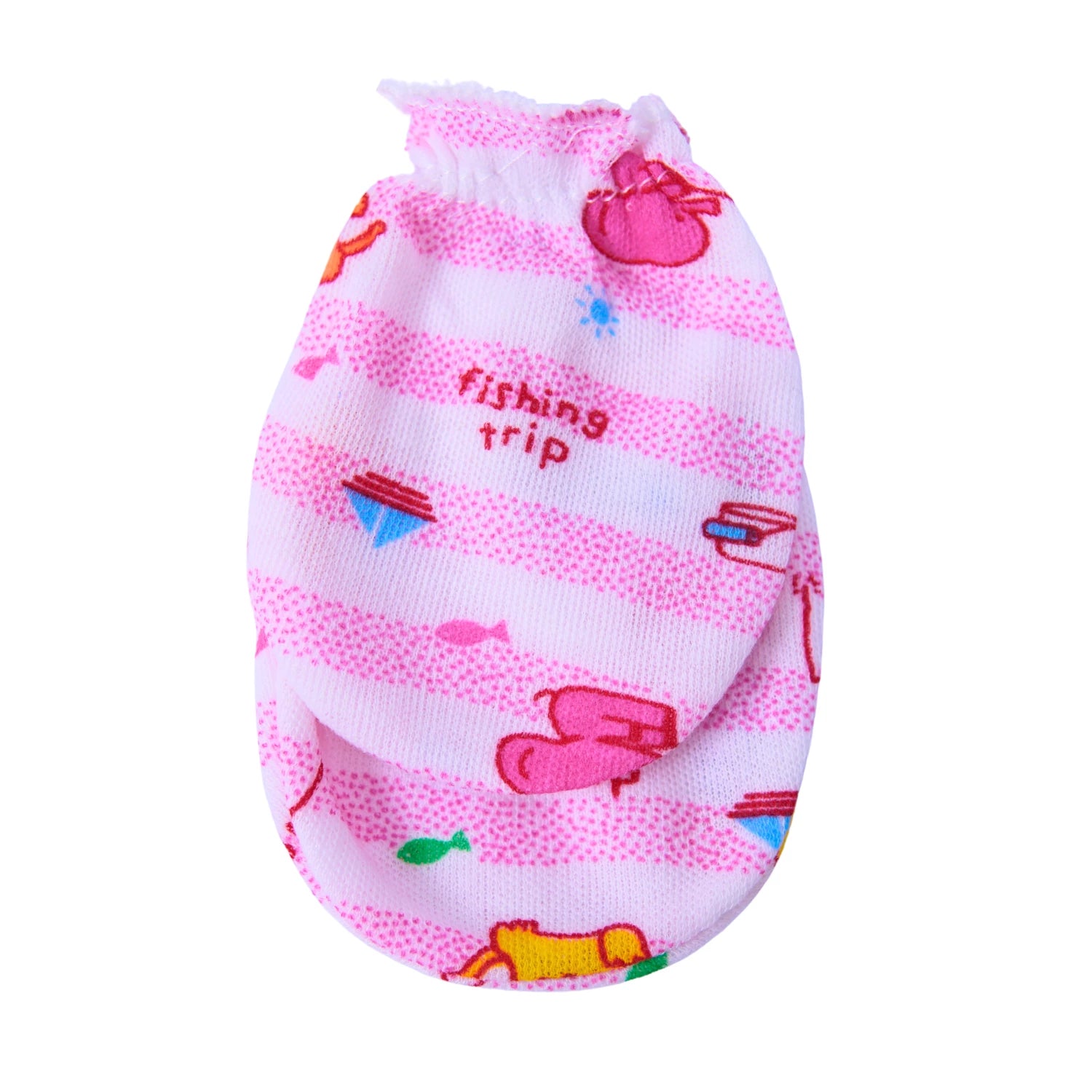 Baby Cotton Cap, Mittens and Booties Set - New Born