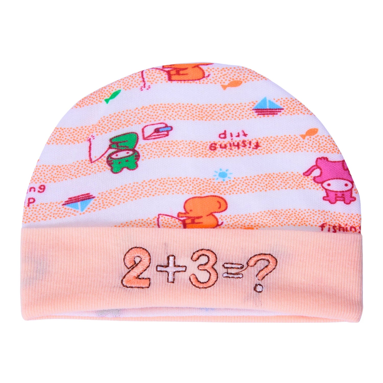 Baby Cotton Cap, Mittens and Booties Set - New Born