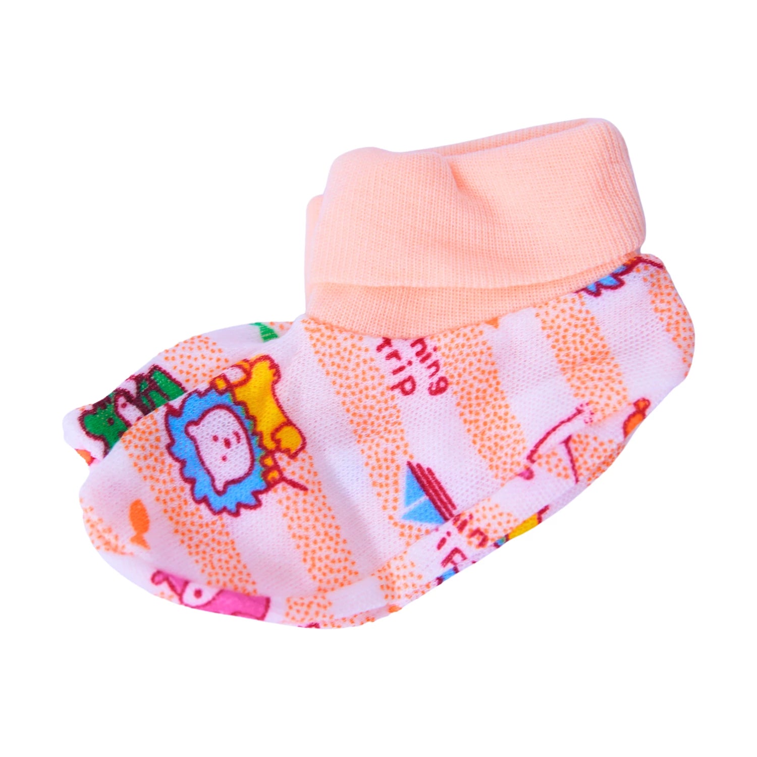 Baby Cotton Cap, Mittens and Booties Set - New Born