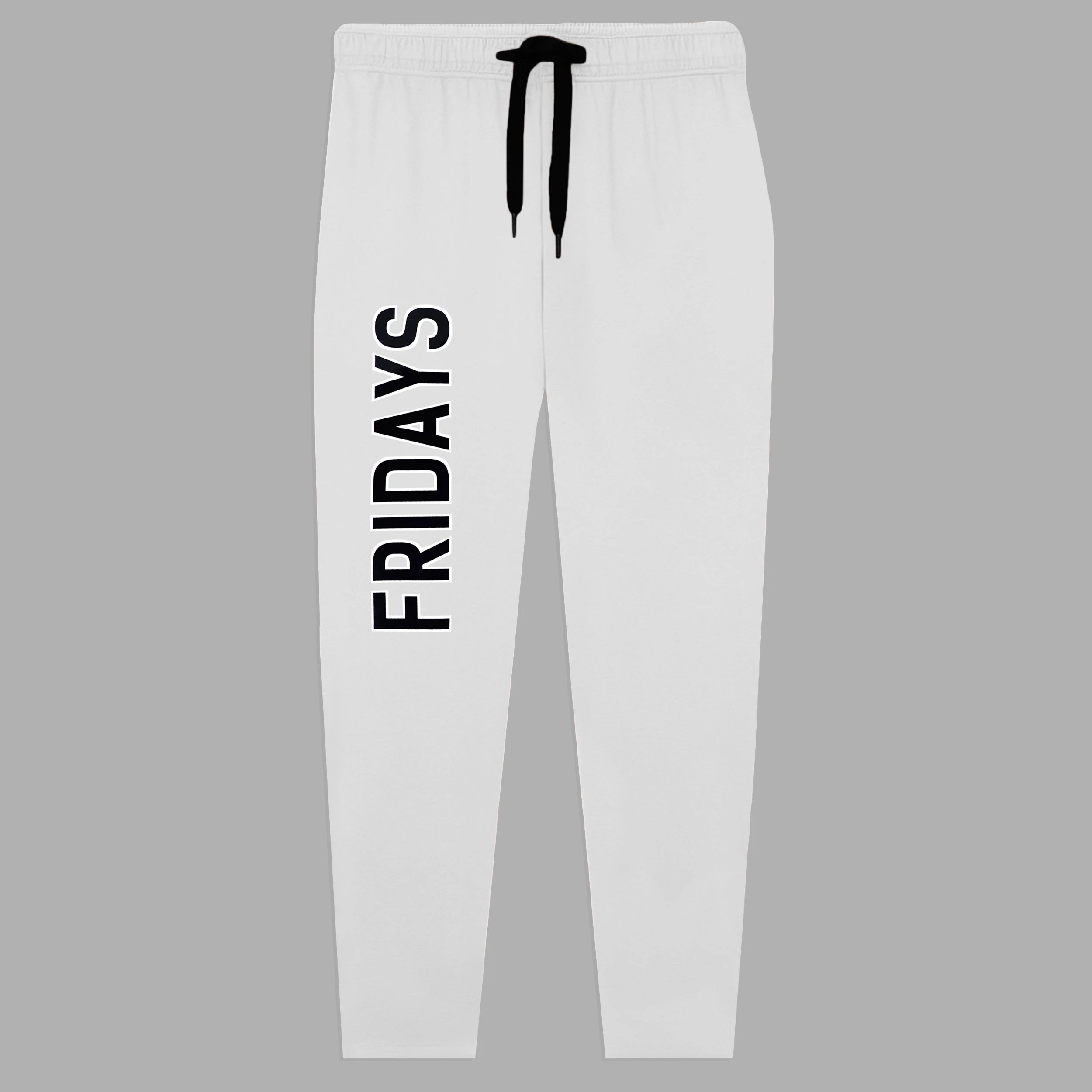 Kids Jersey Cotton Sticker Trousers – White