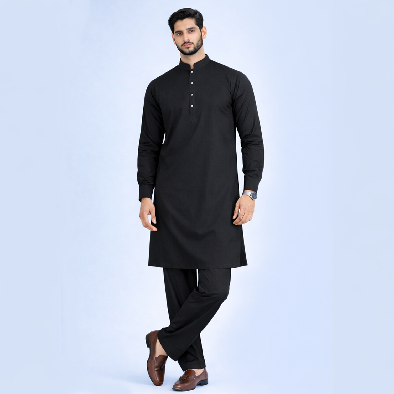Men’s Premium Plain Shalwar Kameez – Classic Fit Wash & Wear Suit (Formal & Casual Wear)