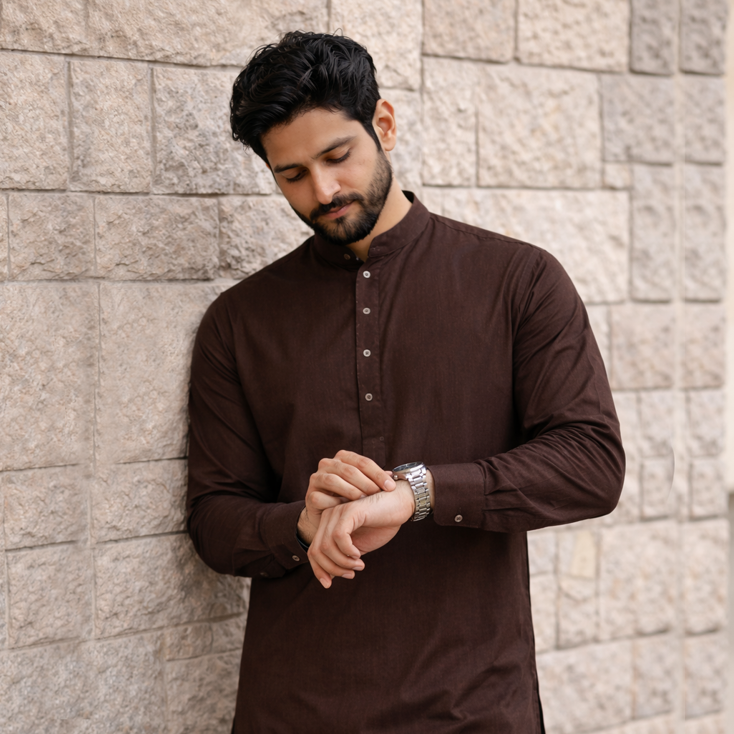 Men’s Premium Plain Shalwar Kameez – Classic Fit Wash & Wear Suit (Formal & Casual Wear)