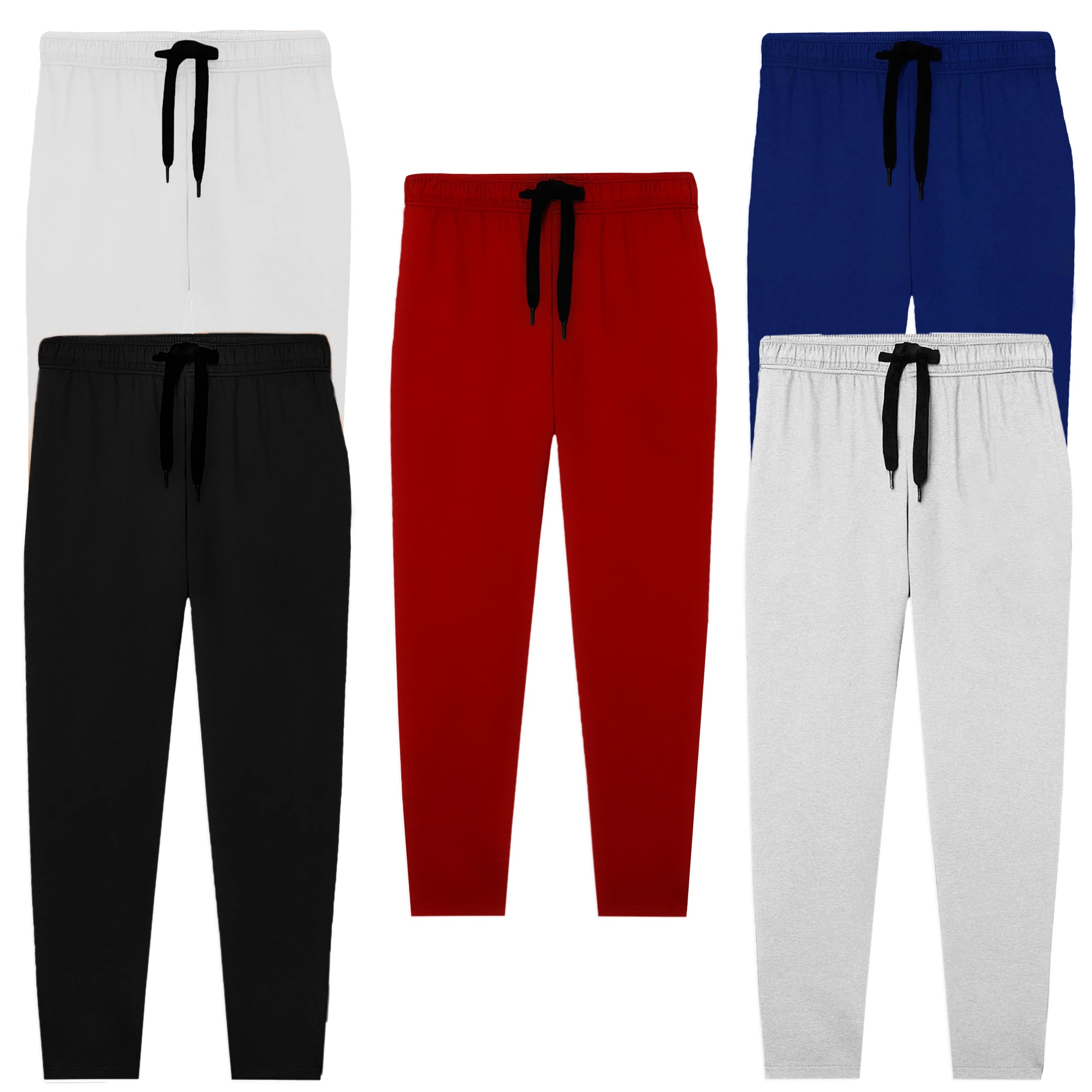 Kids Jersey Cotton Trousers - Pack of 5
