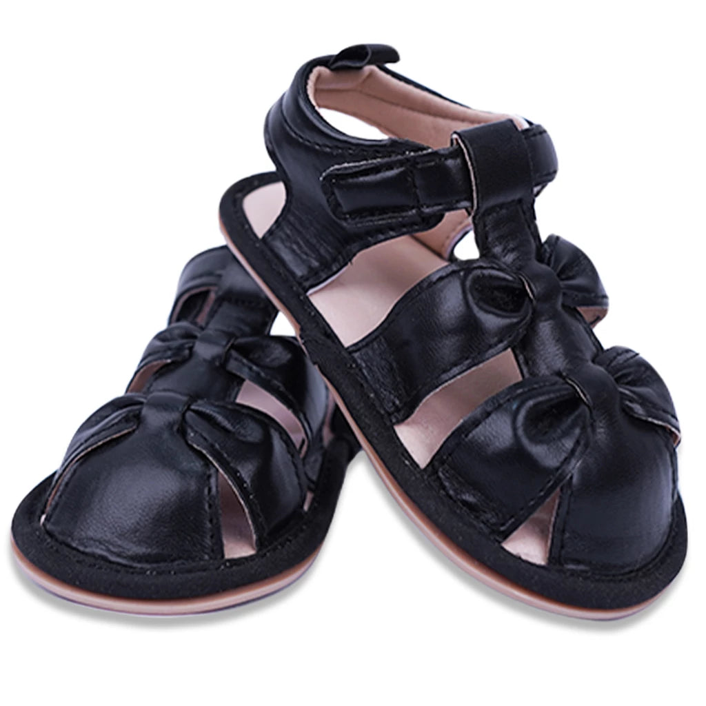 Girls’ Black Sandals – Stylish & Comfy - LittleMinors