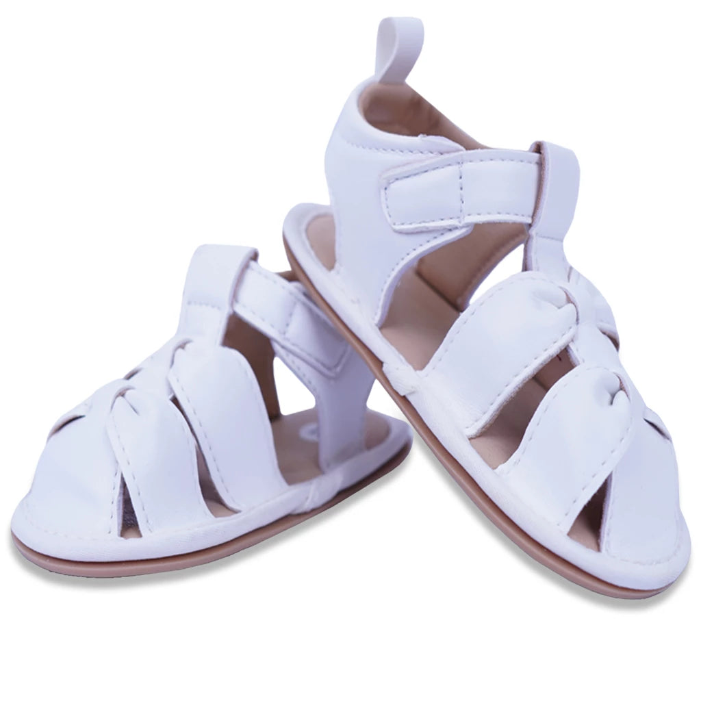 Girls’ White Sandals – Elegant & Comfy - LittleMinors