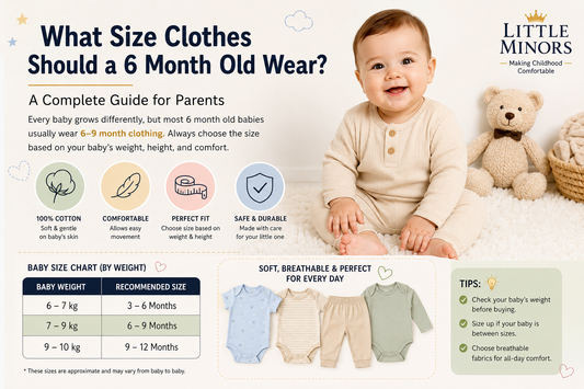 What size clothes should a 6 month old wear baby clothing size guide with size chart
