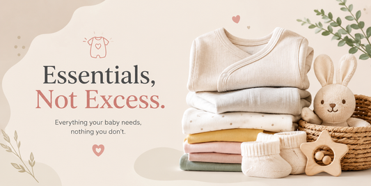 How many baby clothes do you really need? Soft cotton baby clothes essentials for newborns and infants by Little Minors.