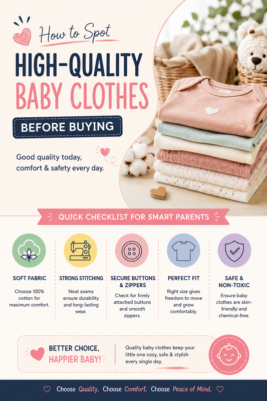 How to spot high-quality baby clothes before buying with soft cotton baby outfits and premium baby clothing essentials