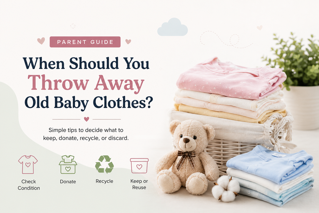 When should you throw away old baby clothes? Signs of worn-out baby clothing and ways to donate, reuse, or recycle