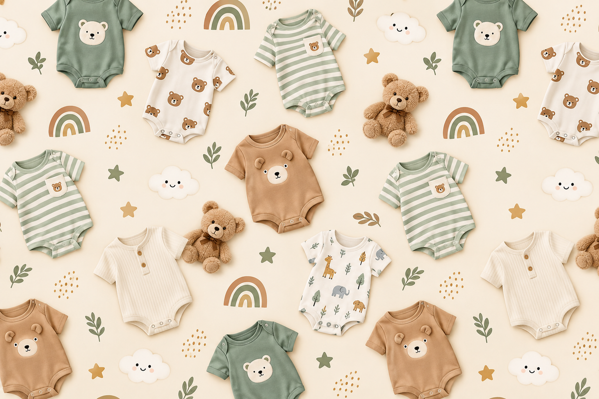 Baby boys fleece winter romper pack of 3 in green, brown and navy blue.