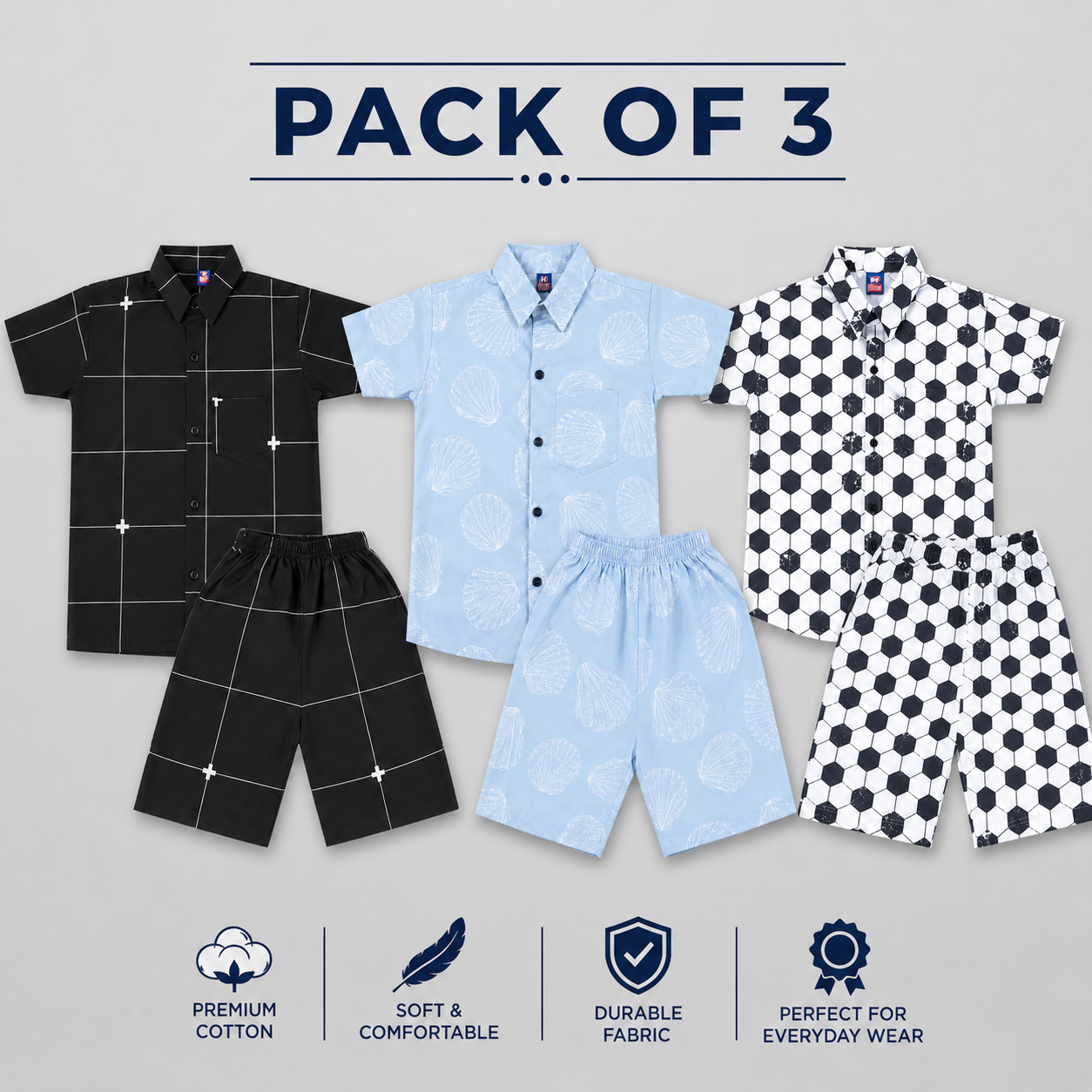 kids cotton summer suits