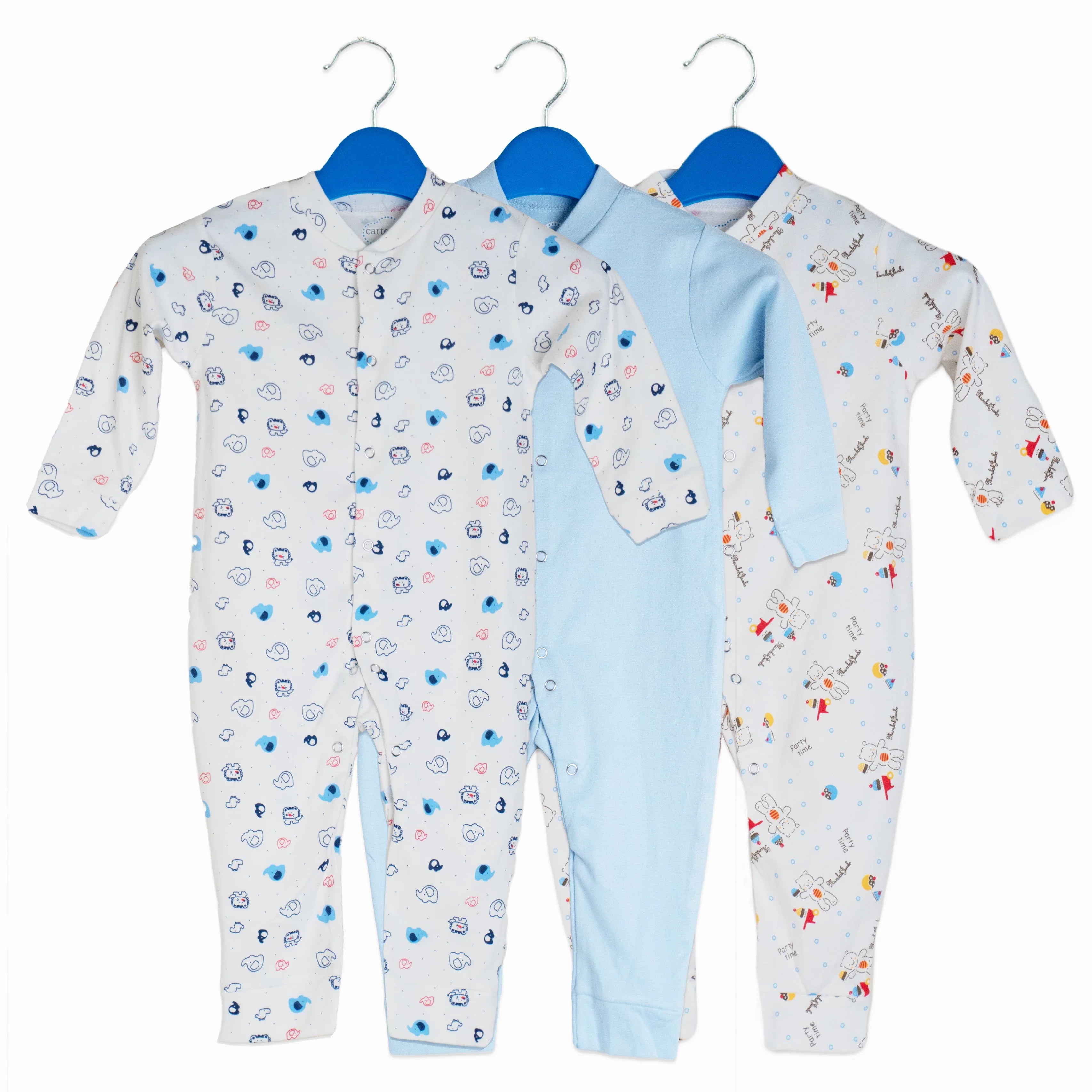 Juniors Pack of 3 Sleep Suit Full