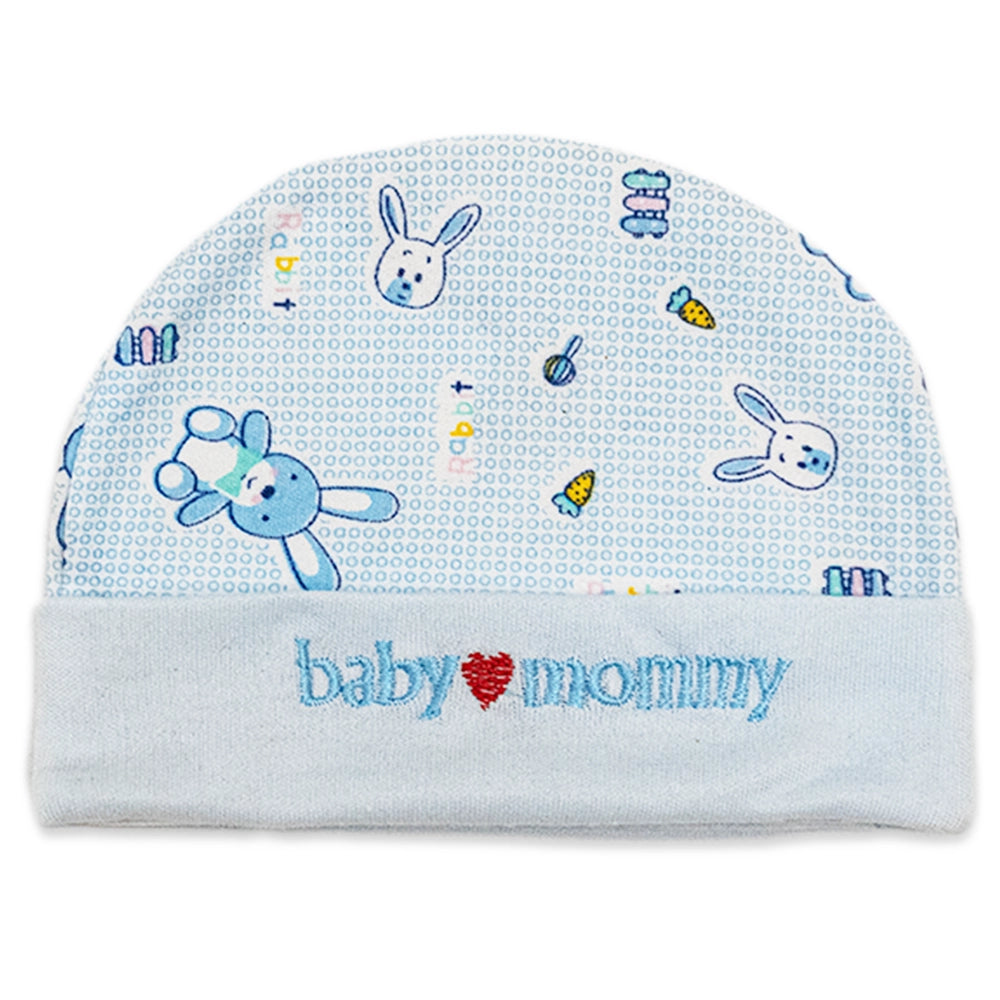 Baby Cotton Cap Set | Soft & Breathable Hat for Newborns and Infants With Mittens and Socks