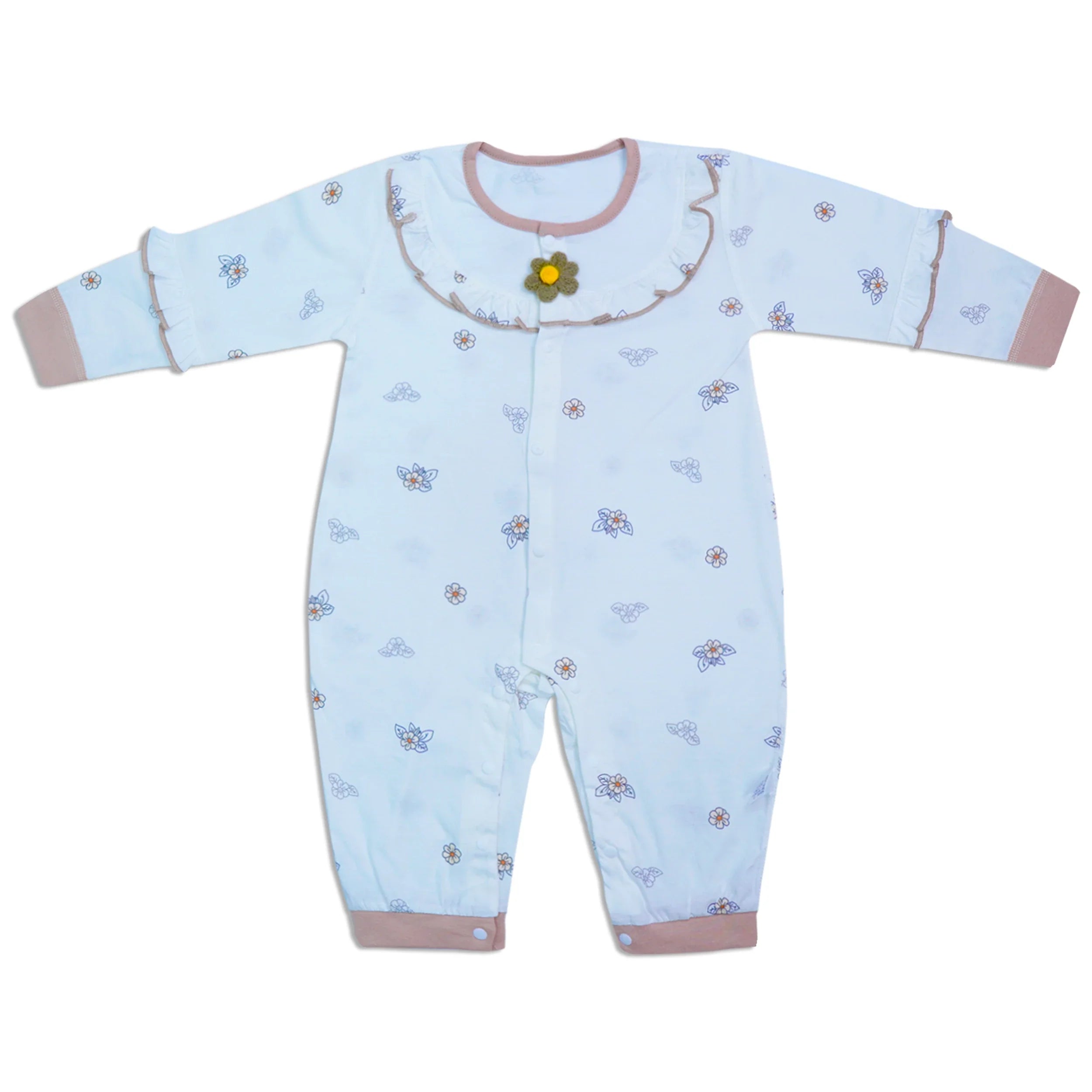 TG Duck Full Sleeve Romper – Floral Design