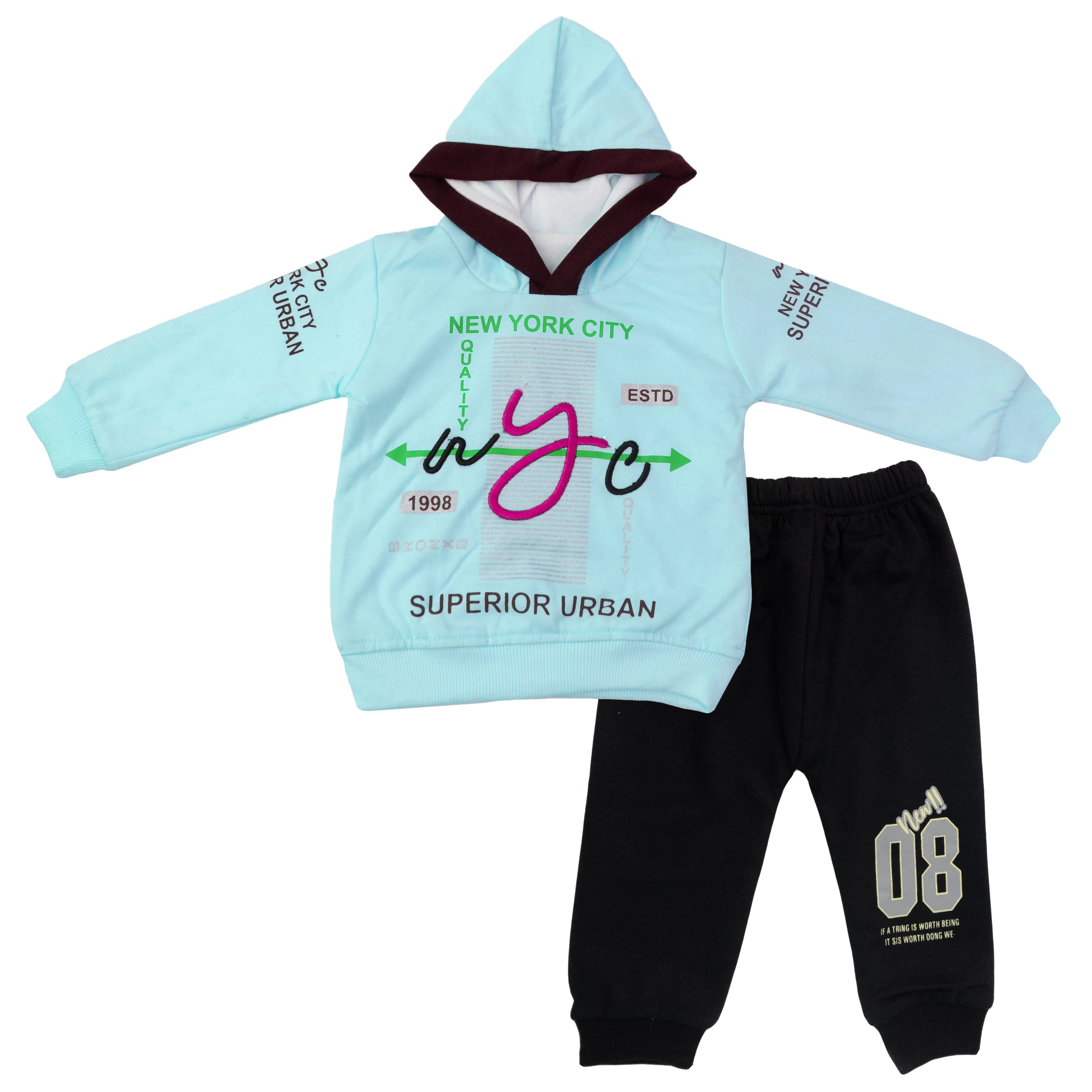 Kids fleece Hoody Suit newyork city/jeep